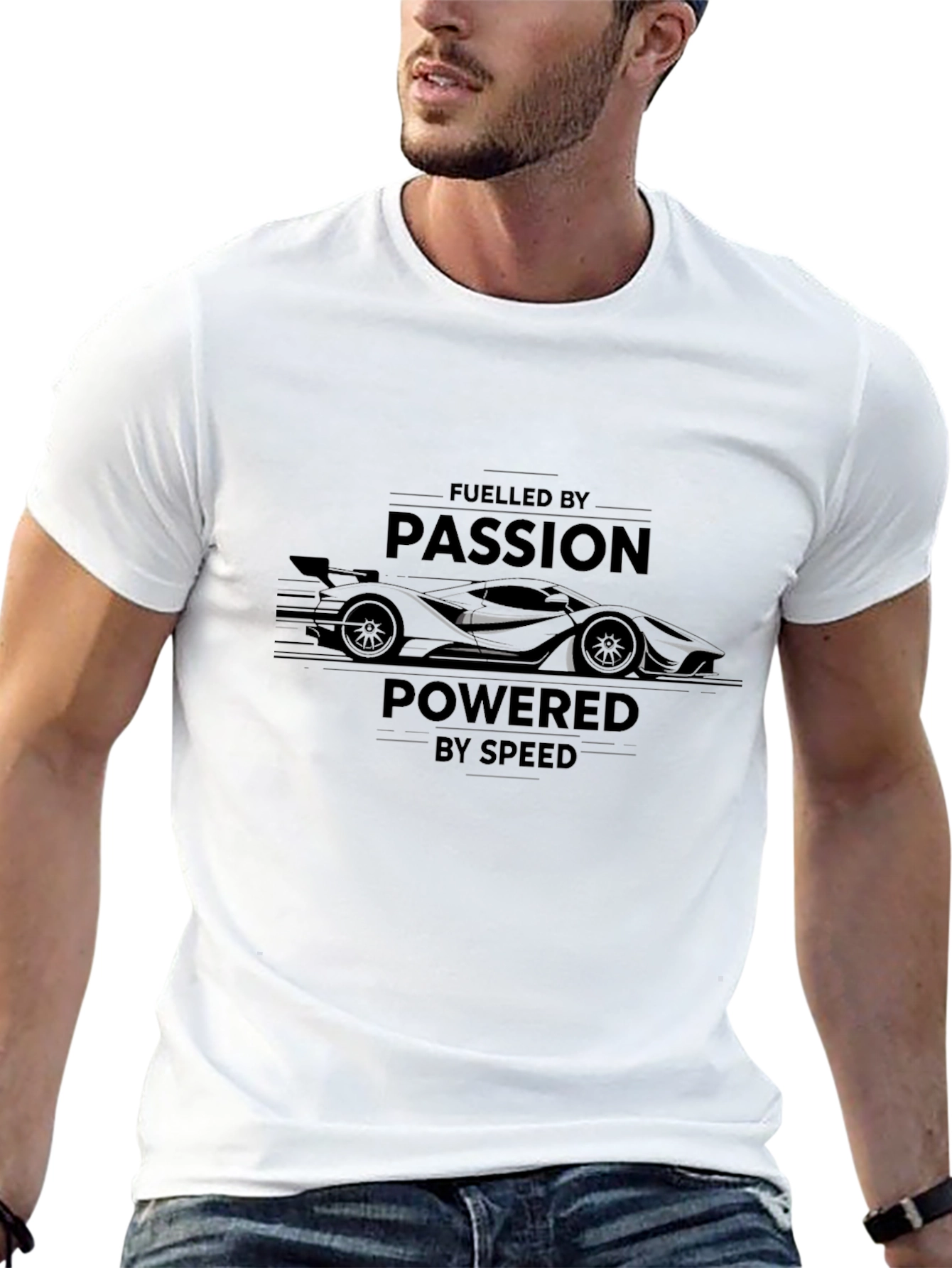 Fueled by Passion Black Graphic Tee