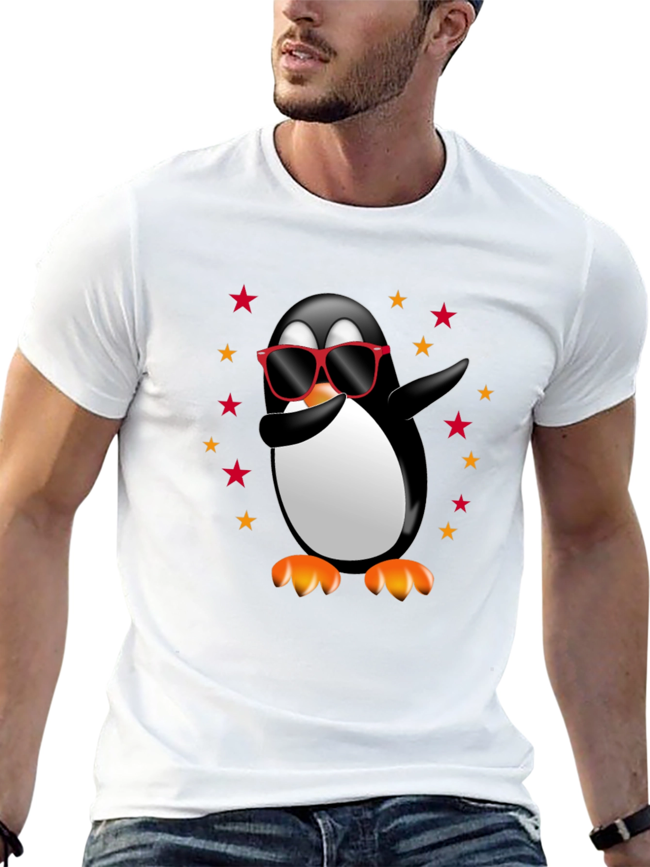 Dabbing Penguin T-Shirt - Cool Graphic Tee