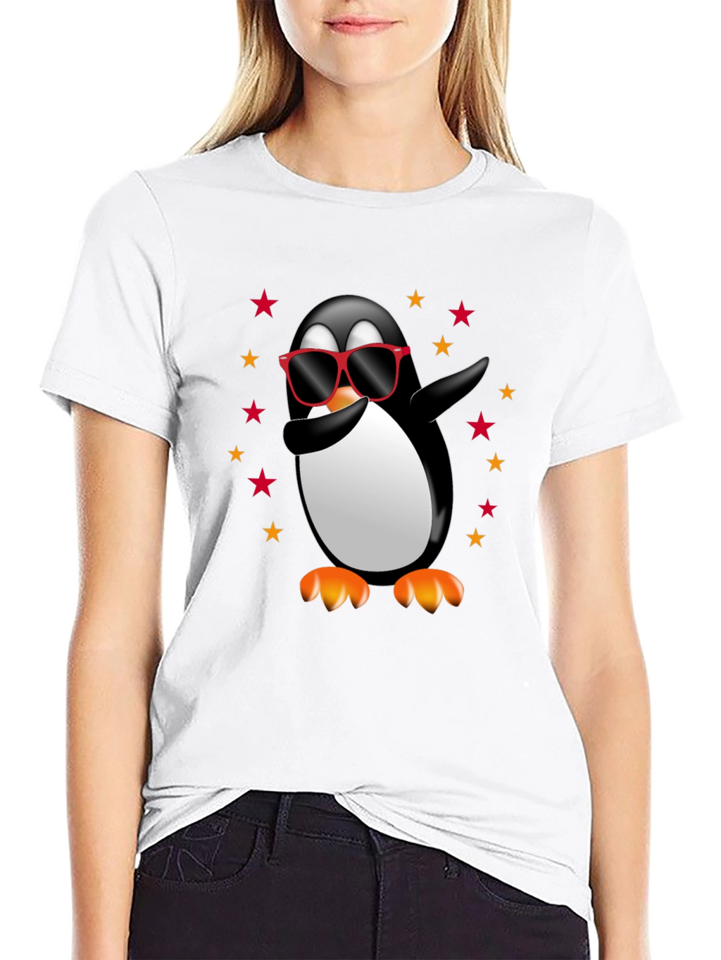Dabbing Penguin T-Shirt - Cool Graphic Tee