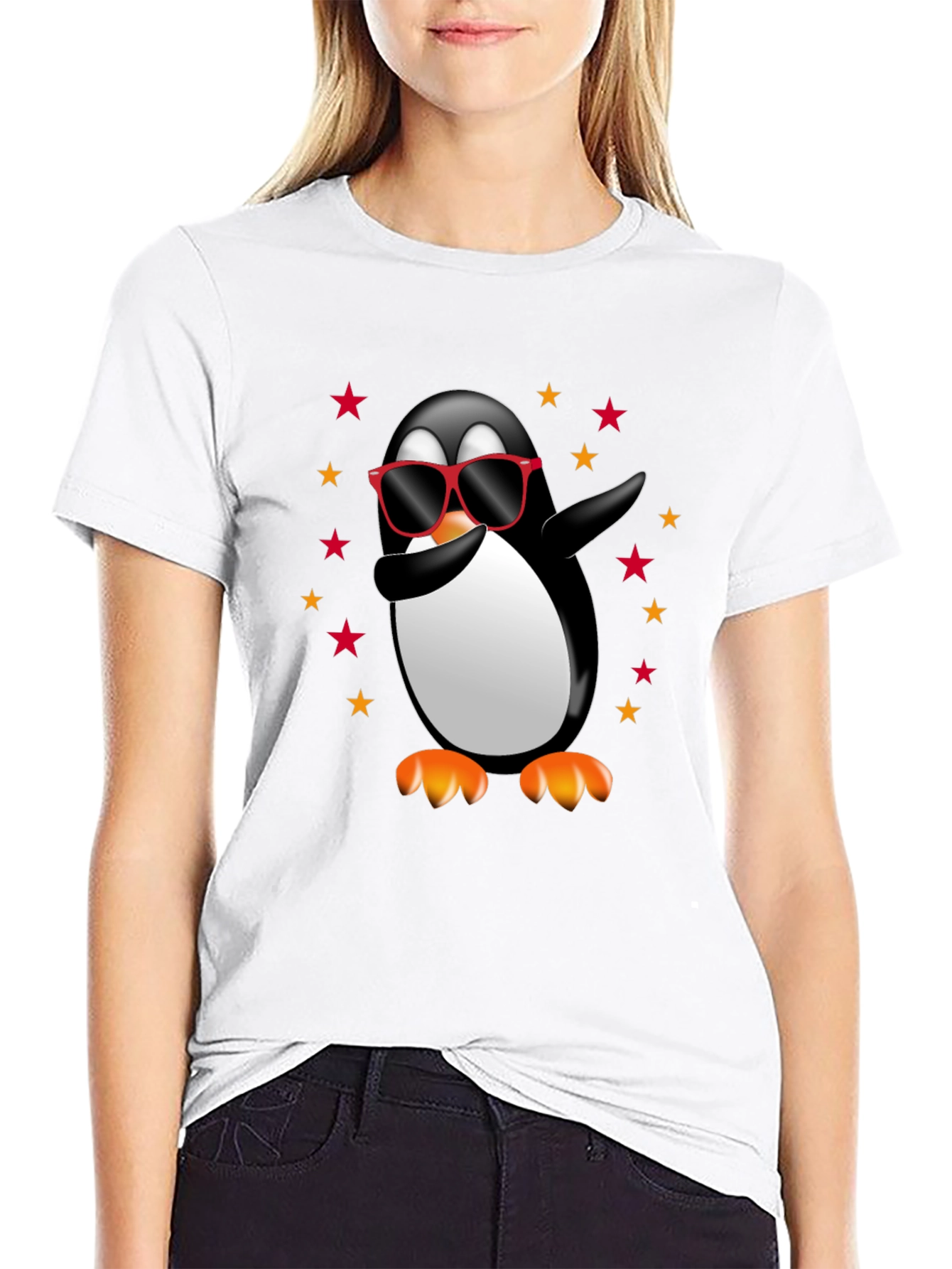 Dabbing Penguin T-Shirt - Cool Graphic Tee