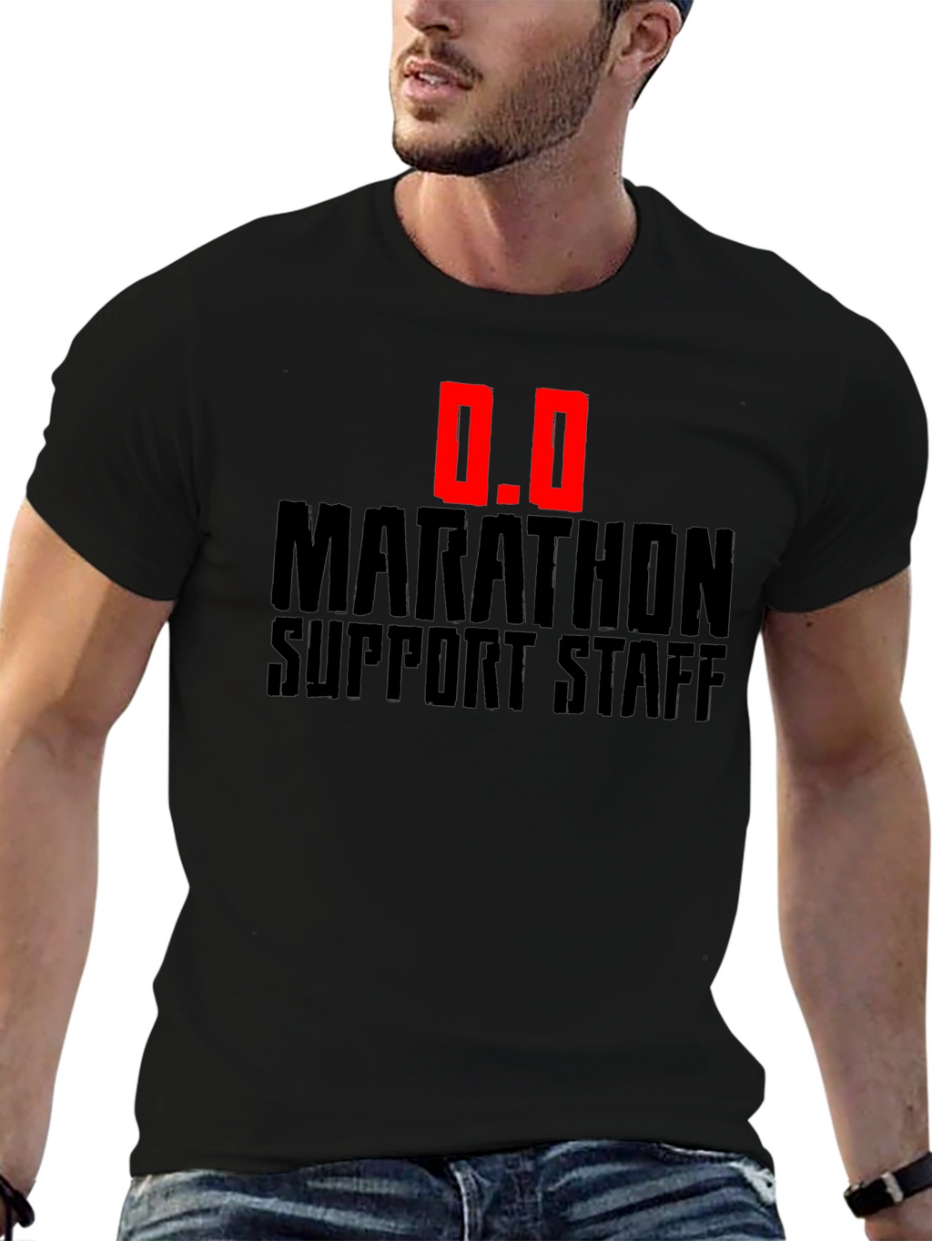 Marathon Support Staff T-Shirt - Black