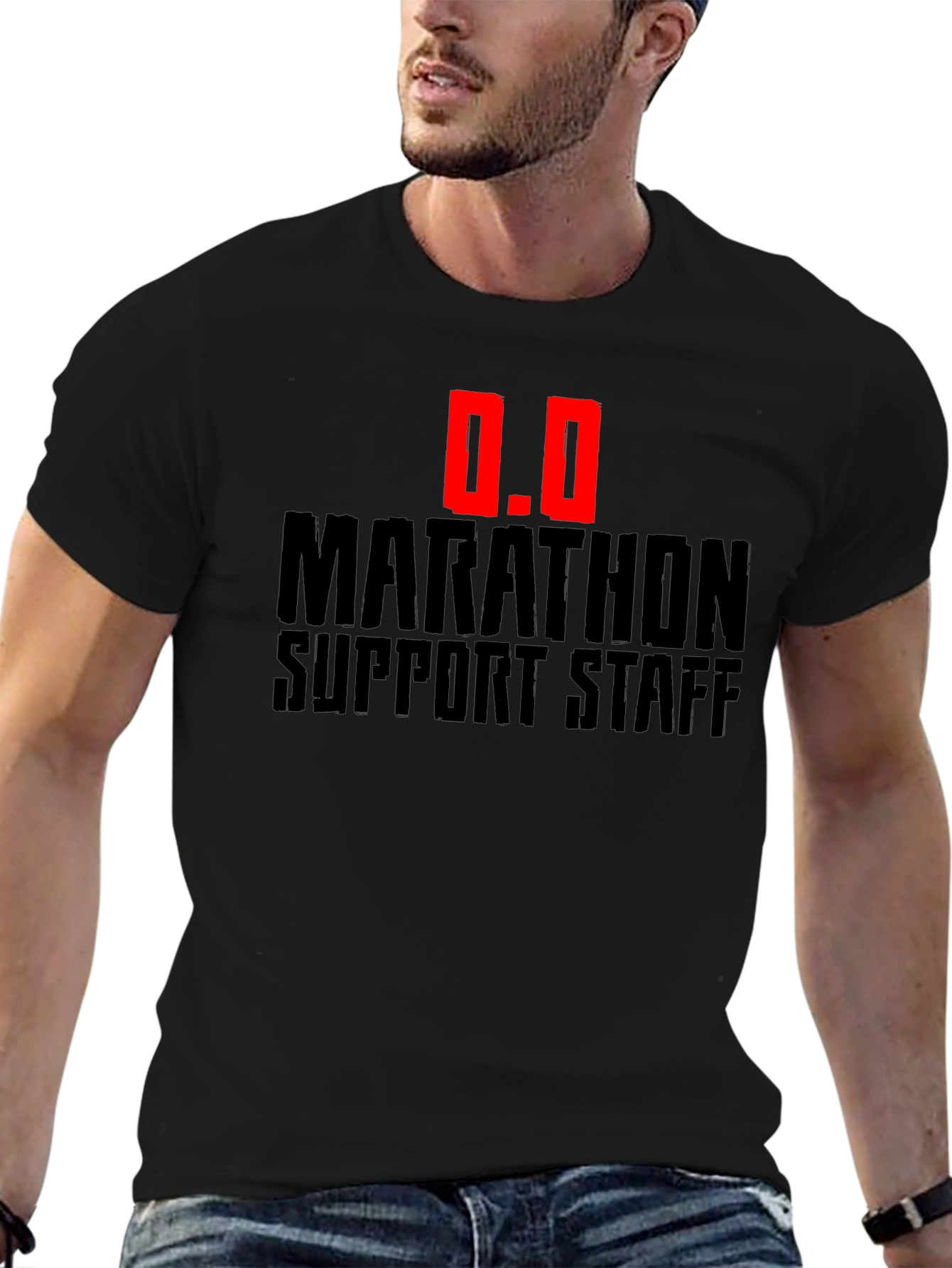 Marathon Support Staff T-Shirt - Black