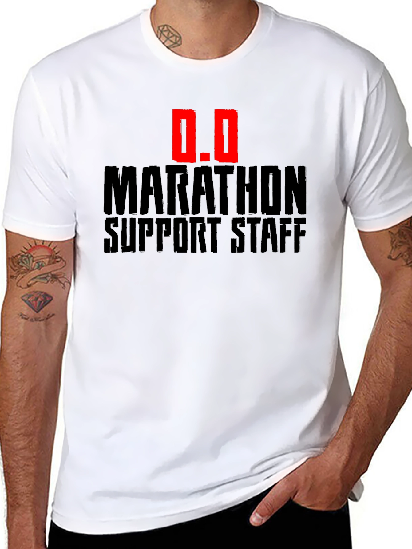 Marathon Support Staff T-Shirt - Black