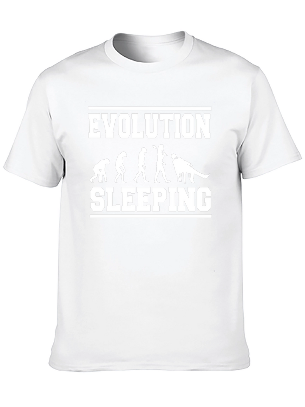 Evolution of Sleeping T-Shirt - Funny Graphic Tee