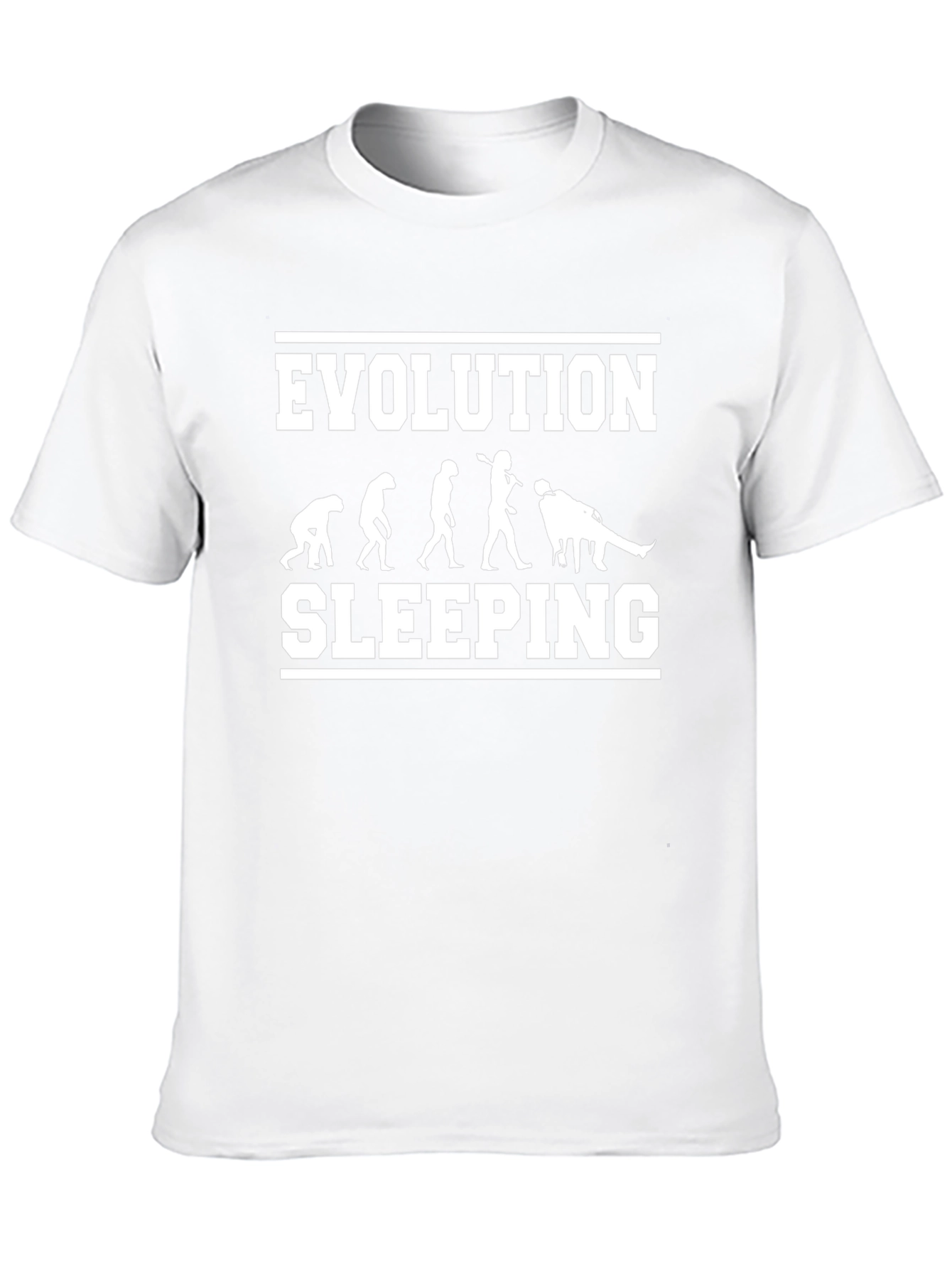 Evolution of Sleeping T-Shirt - Funny Graphic Tee