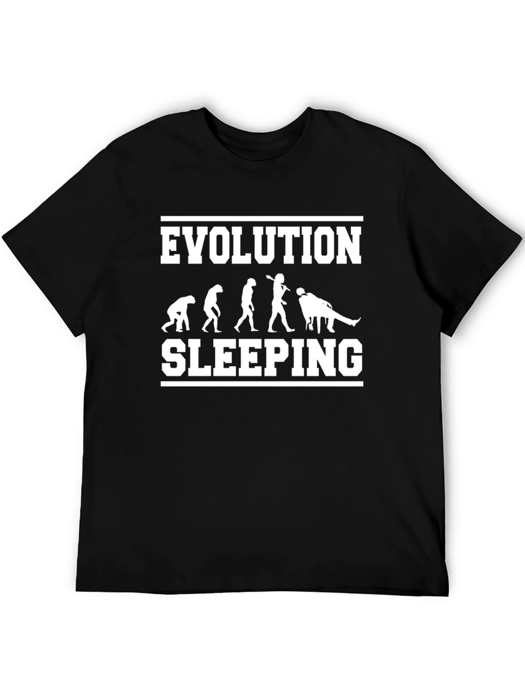 Evolution of Sleeping T-Shirt - Funny Graphic Tee