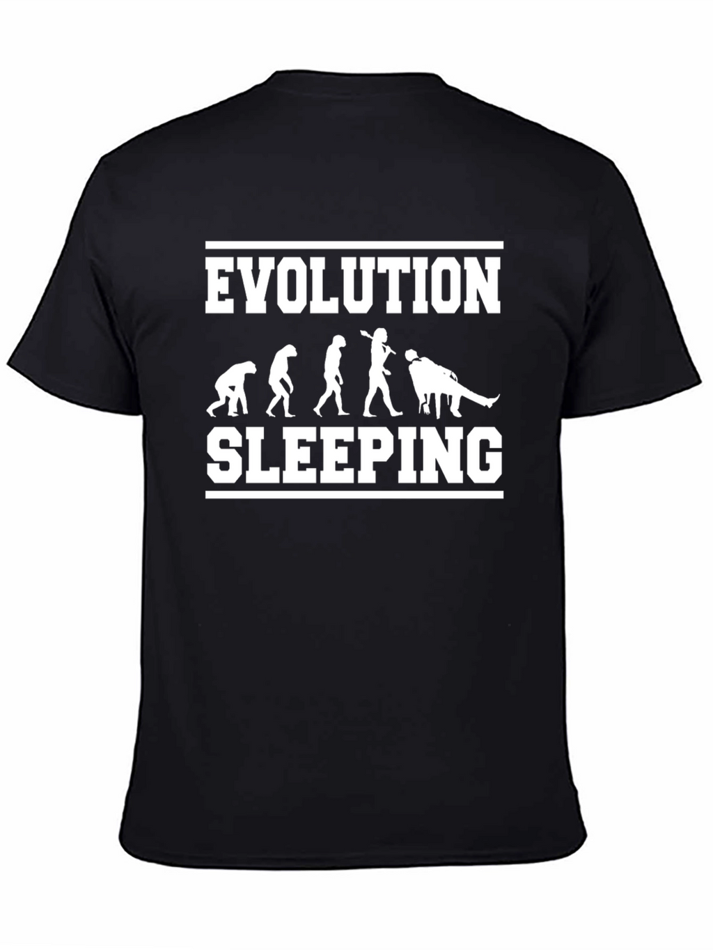 Evolution of Sleeping T-Shirt - Funny Graphic Tee