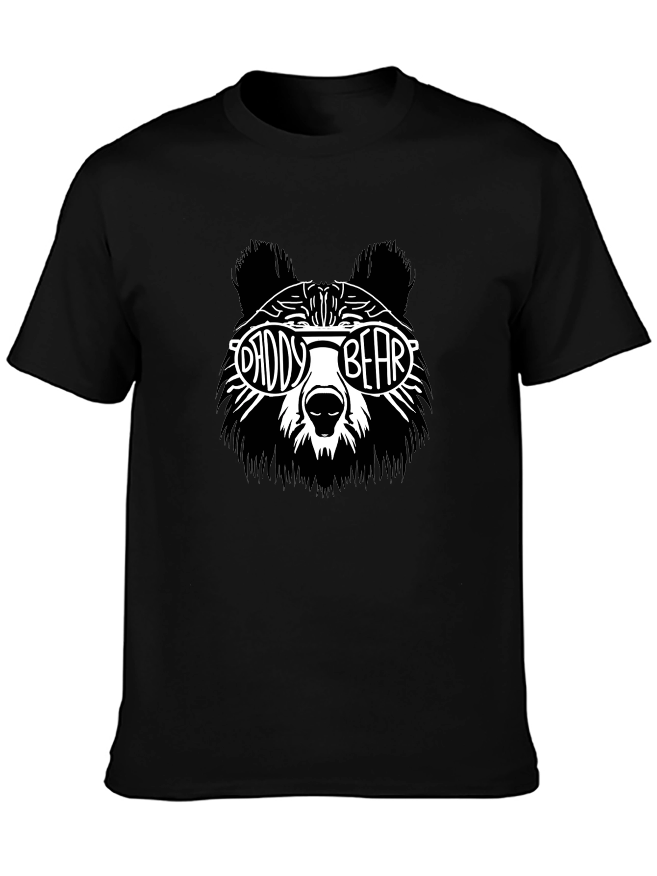 Daddy Bear Graphic T-Shirt - Black