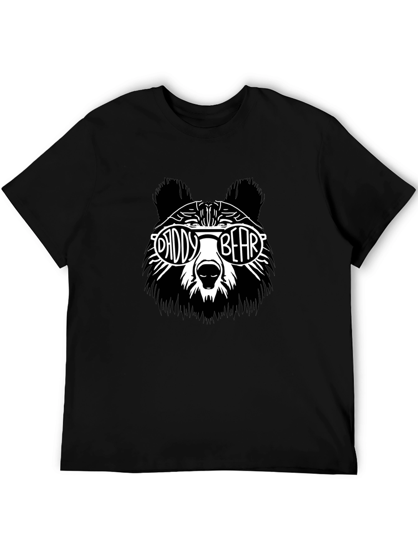 Daddy Bear Graphic T-Shirt - Black