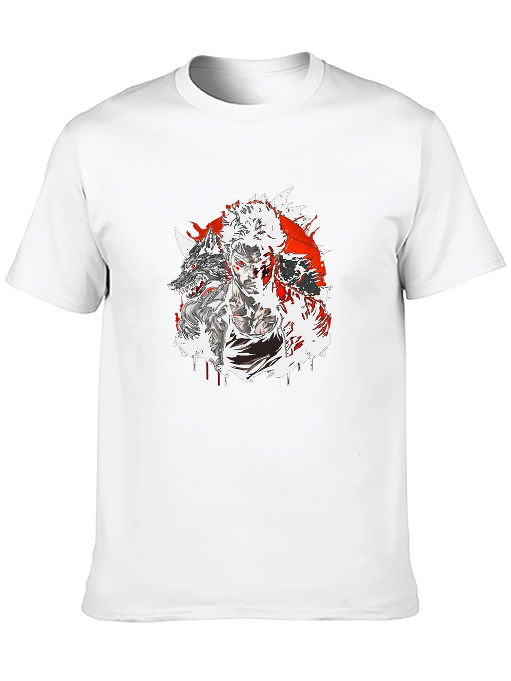Wolf Warrior Graphic Tee - Black
