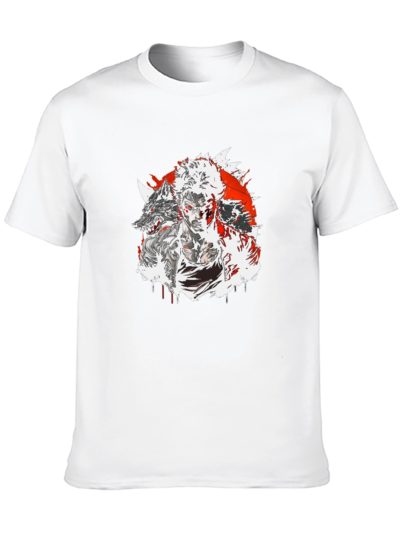 Wolf Warrior Graphic Tee - Black