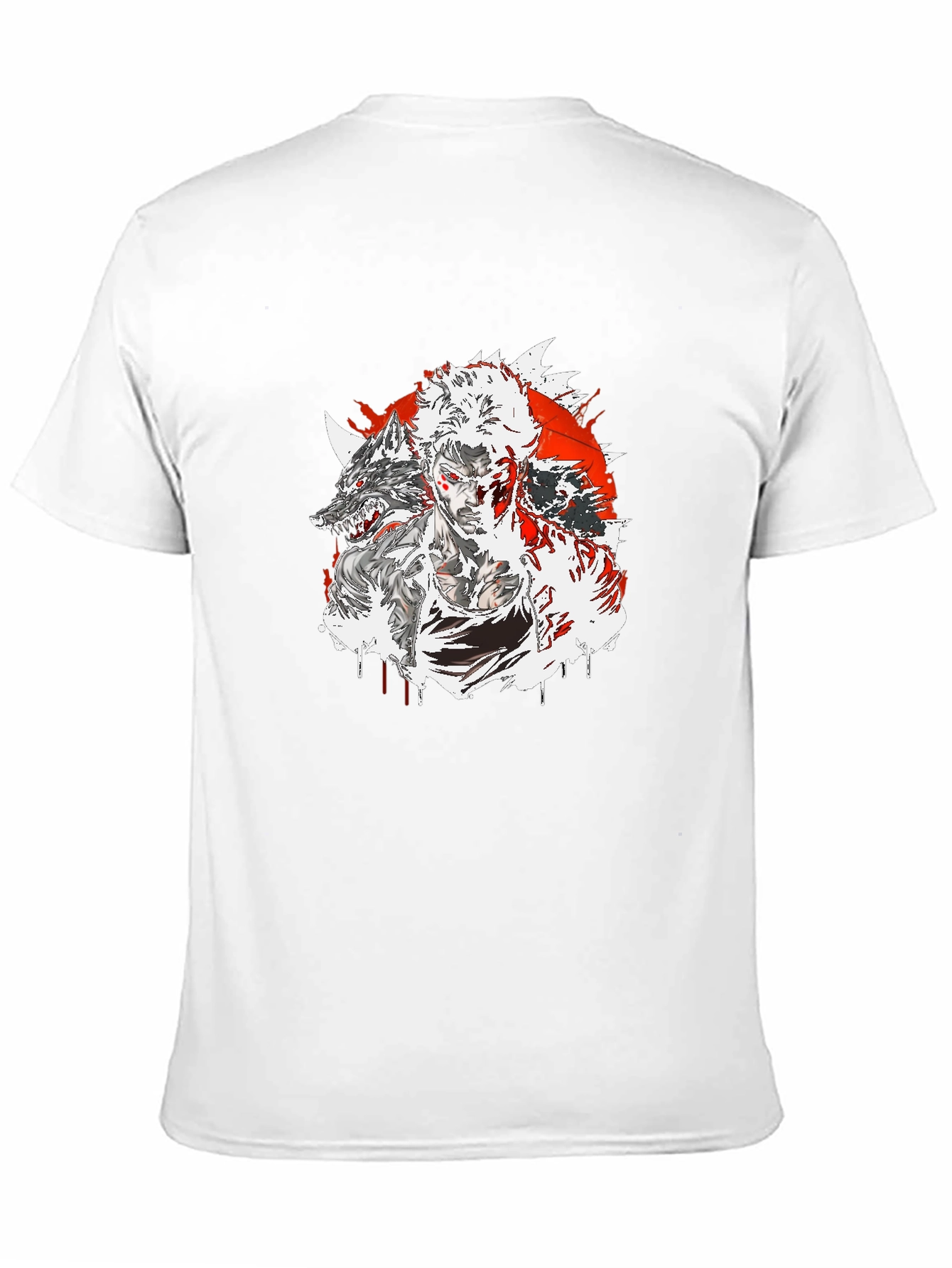 Wolf Warrior Graphic Tee - Black