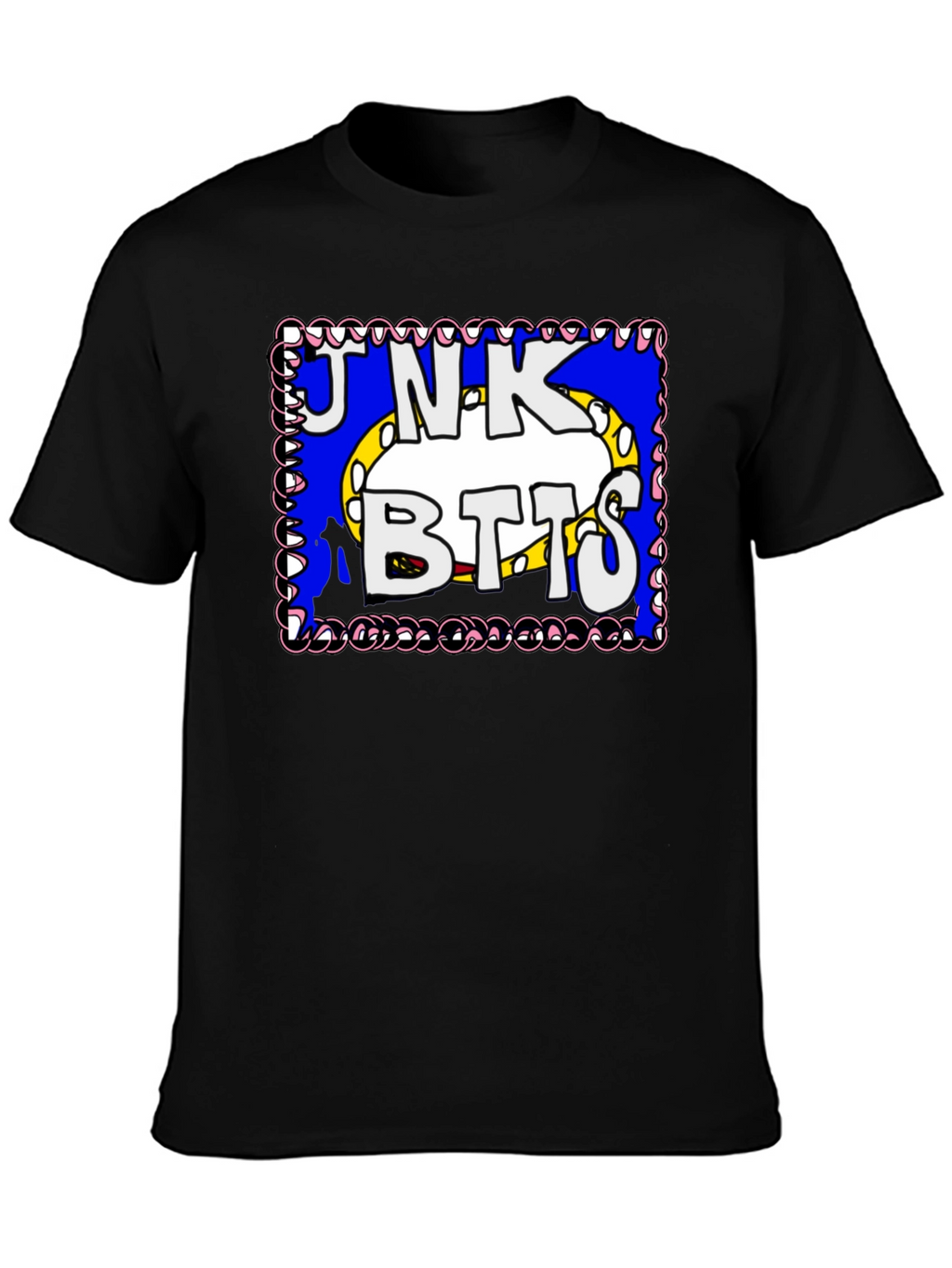 Junk Botts Cartoon Graphic T-Shirt