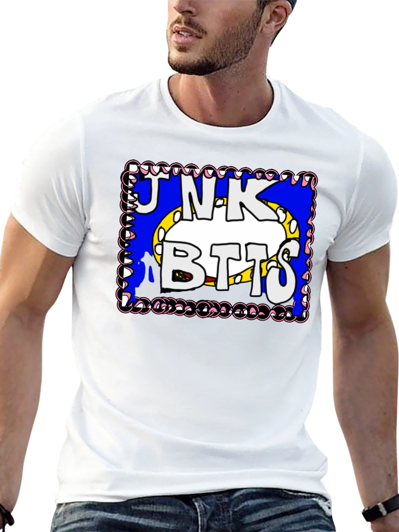 Junk Botts Cartoon Graphic T-Shirt