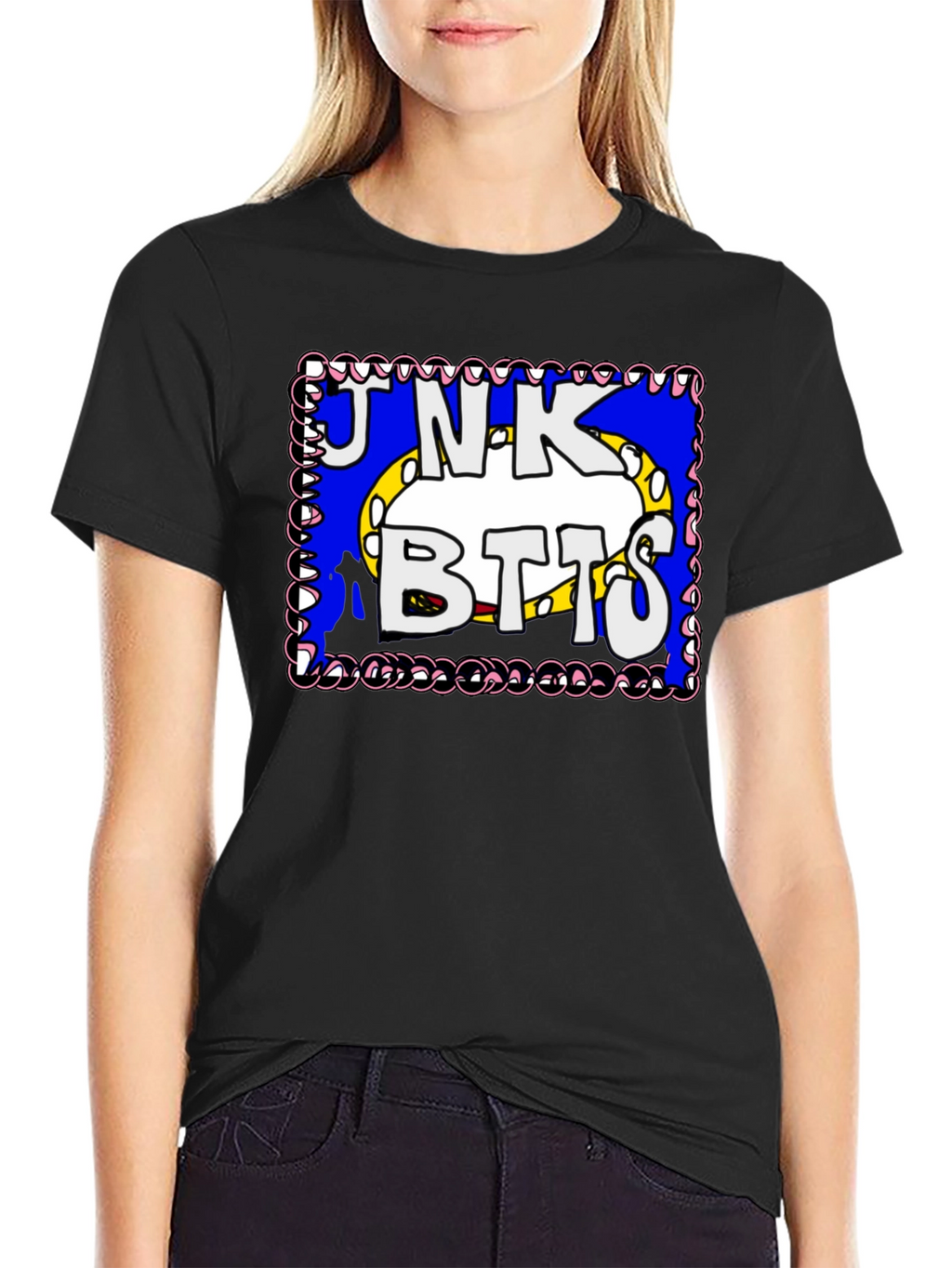Junk Botts Cartoon Graphic T-Shirt