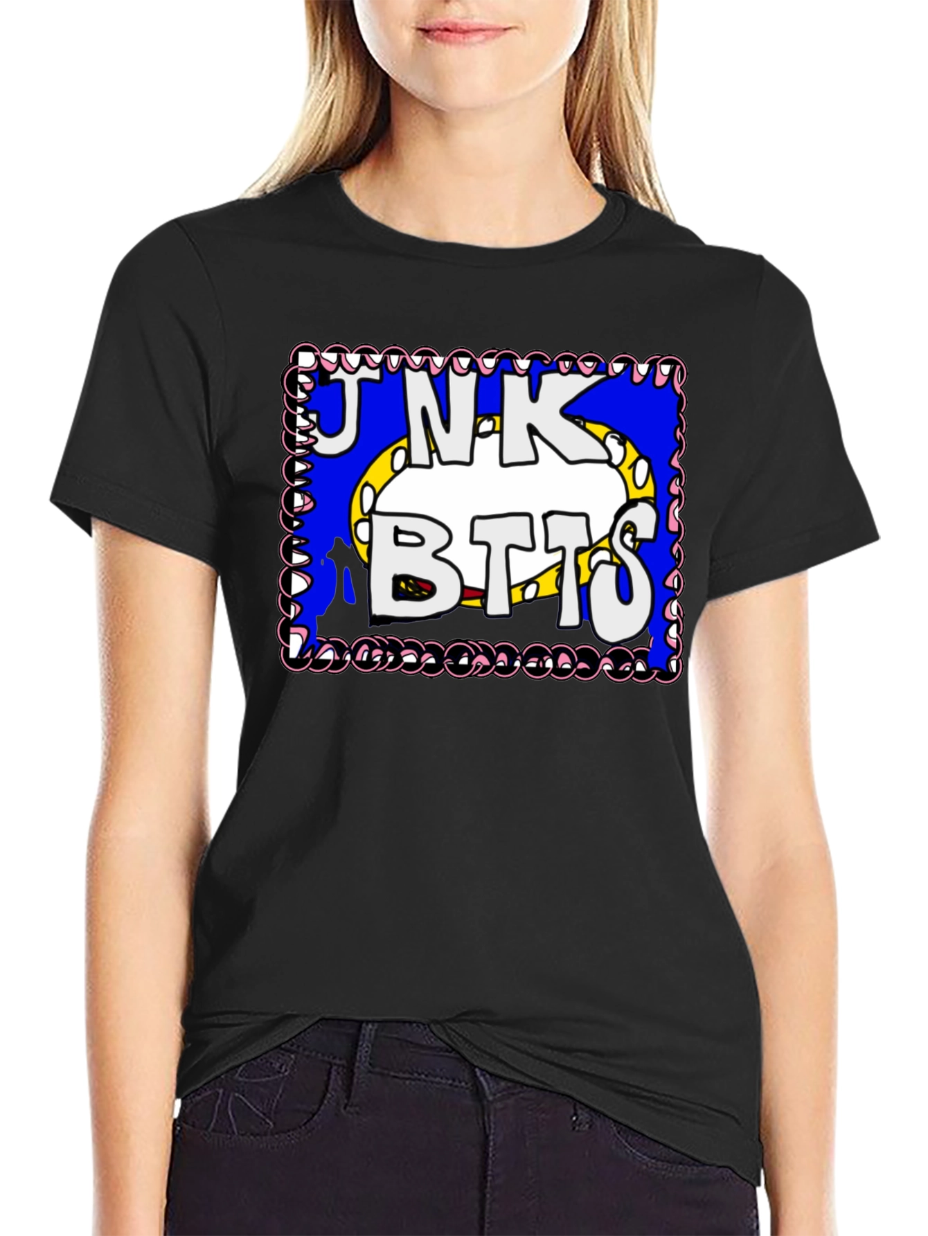 Junk Botts Cartoon Graphic T-Shirt