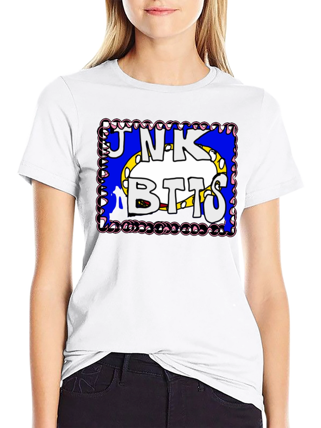 Junk Botts Cartoon Graphic T-Shirt