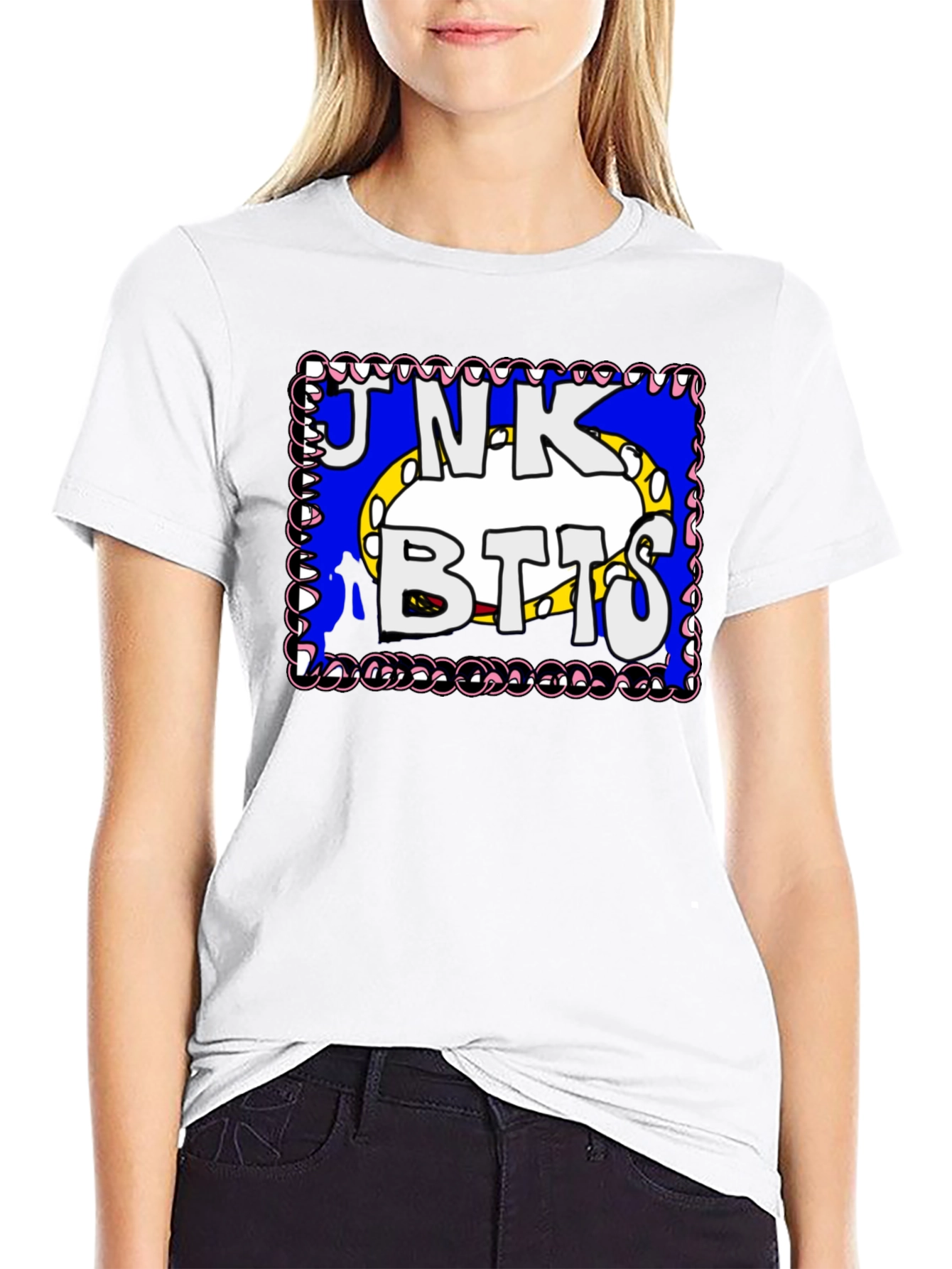 Junk Botts Cartoon Graphic T-Shirt