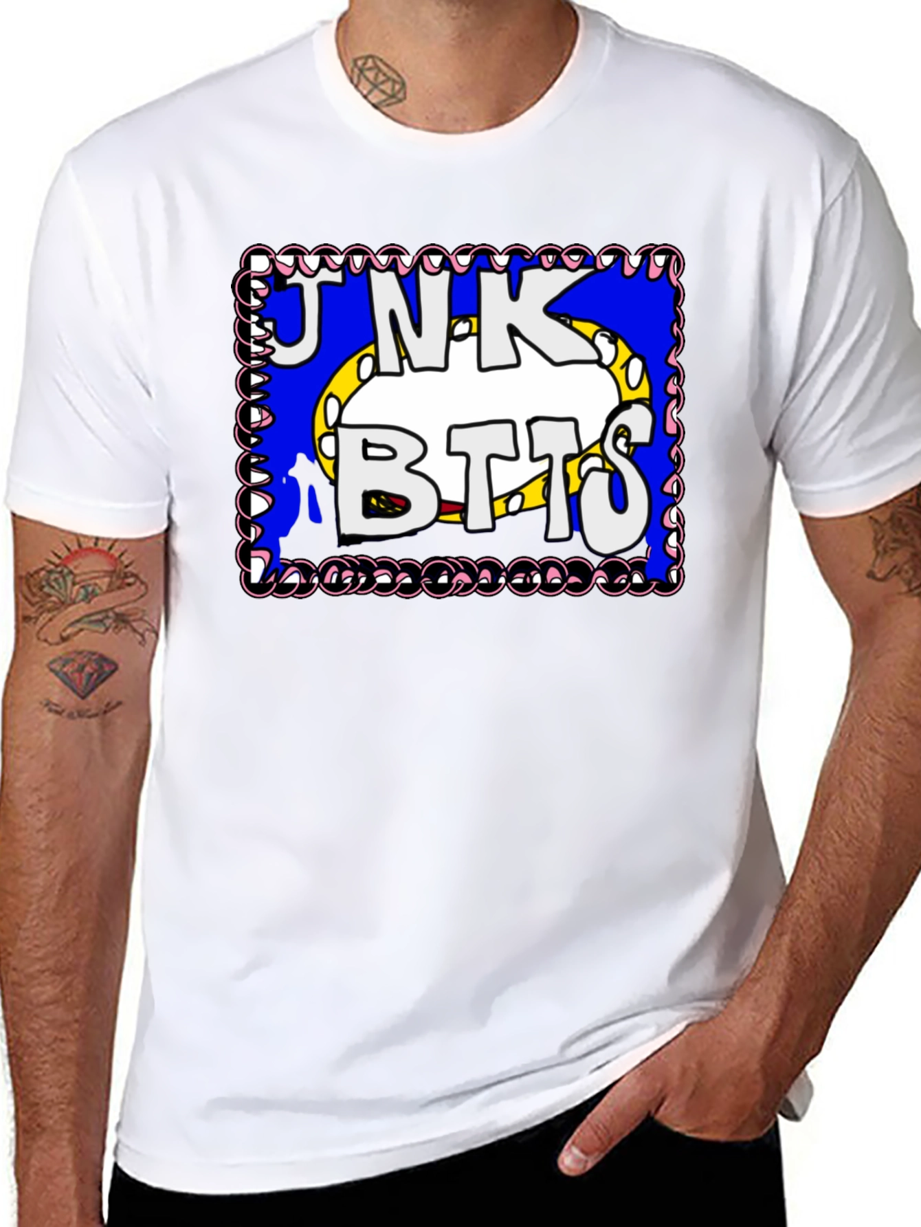Junk Botts Cartoon Graphic T-Shirt