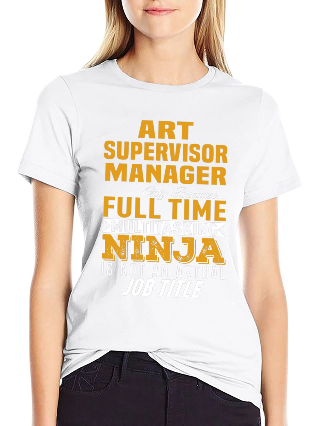Art Supervisor Manager Full-Time Ninja T-Shirt