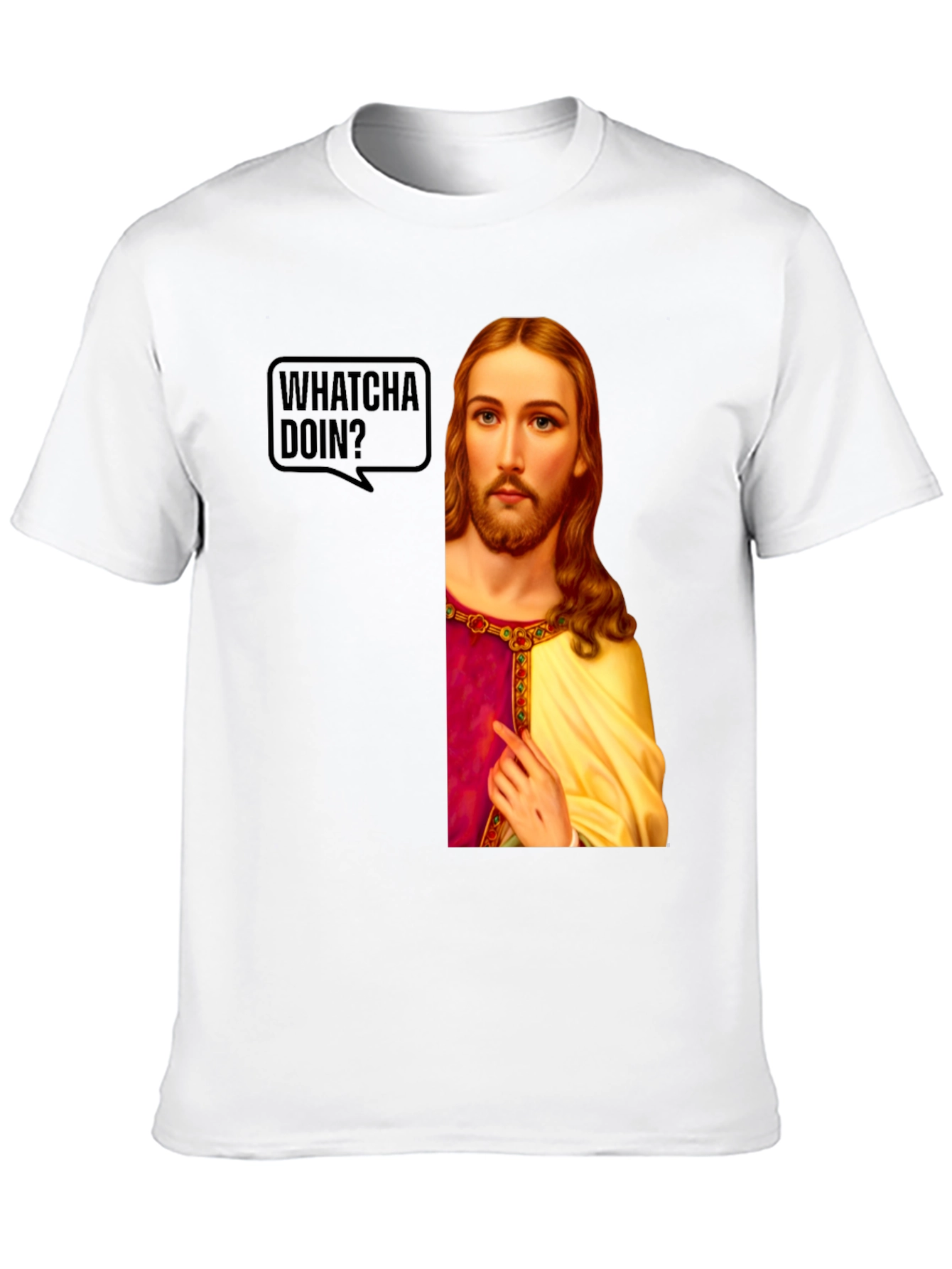 Whatcha Doin? Jesus Graphic T-Shirt