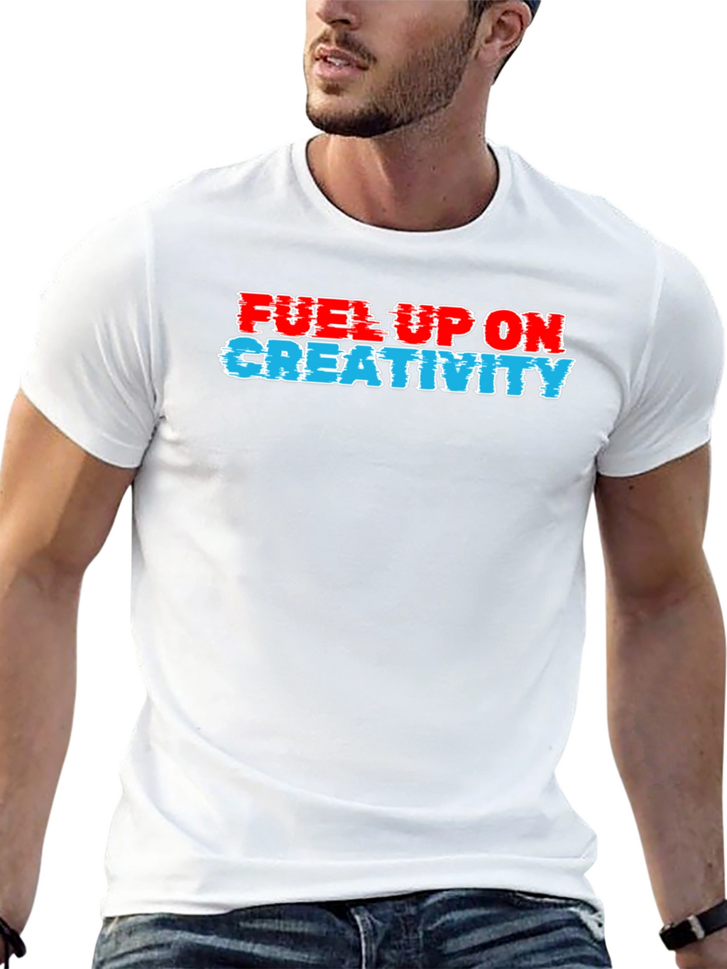 Fuel Up On Creativity Black T-Shirt