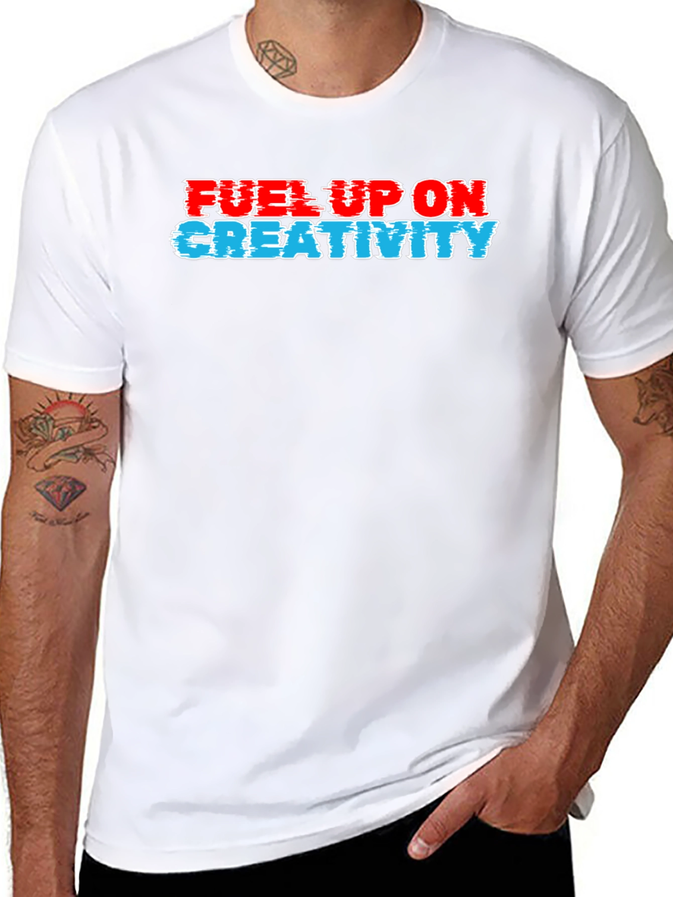 Fuel Up On Creativity Black T-Shirt