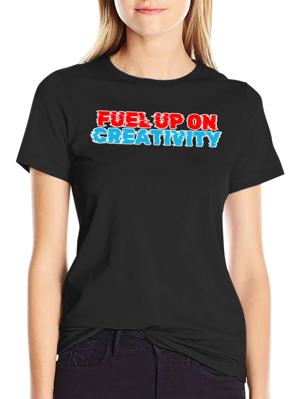 Fuel Up On Creativity Black T-Shirt