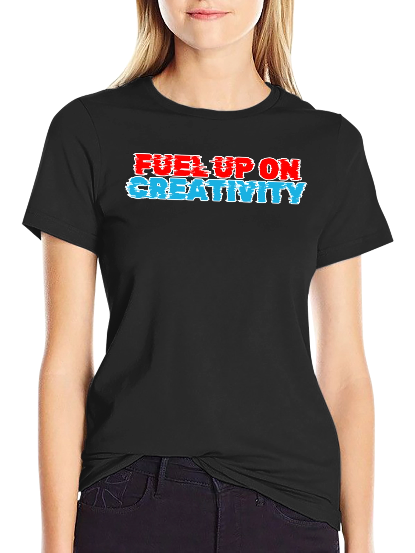 Fuel Up On Creativity Black T-Shirt