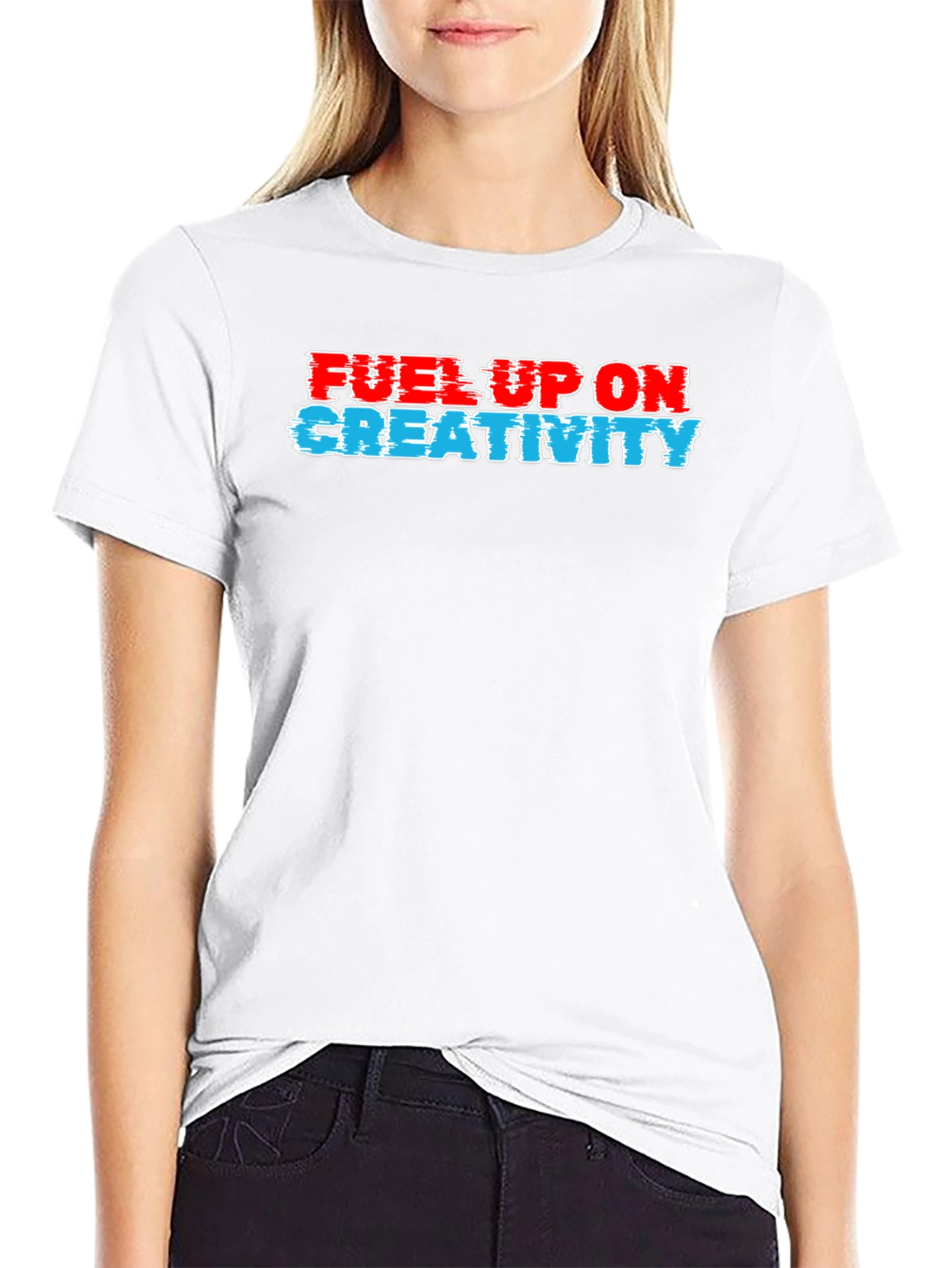 Fuel Up On Creativity Black T-Shirt