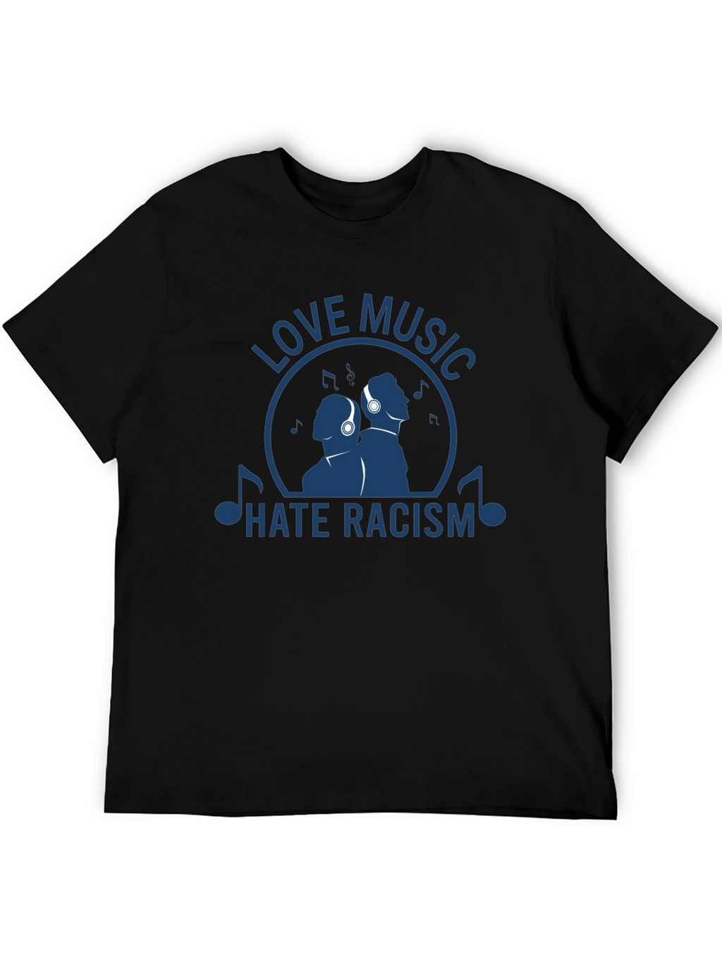 Love Music Hate Racism Graphic T-Shirt