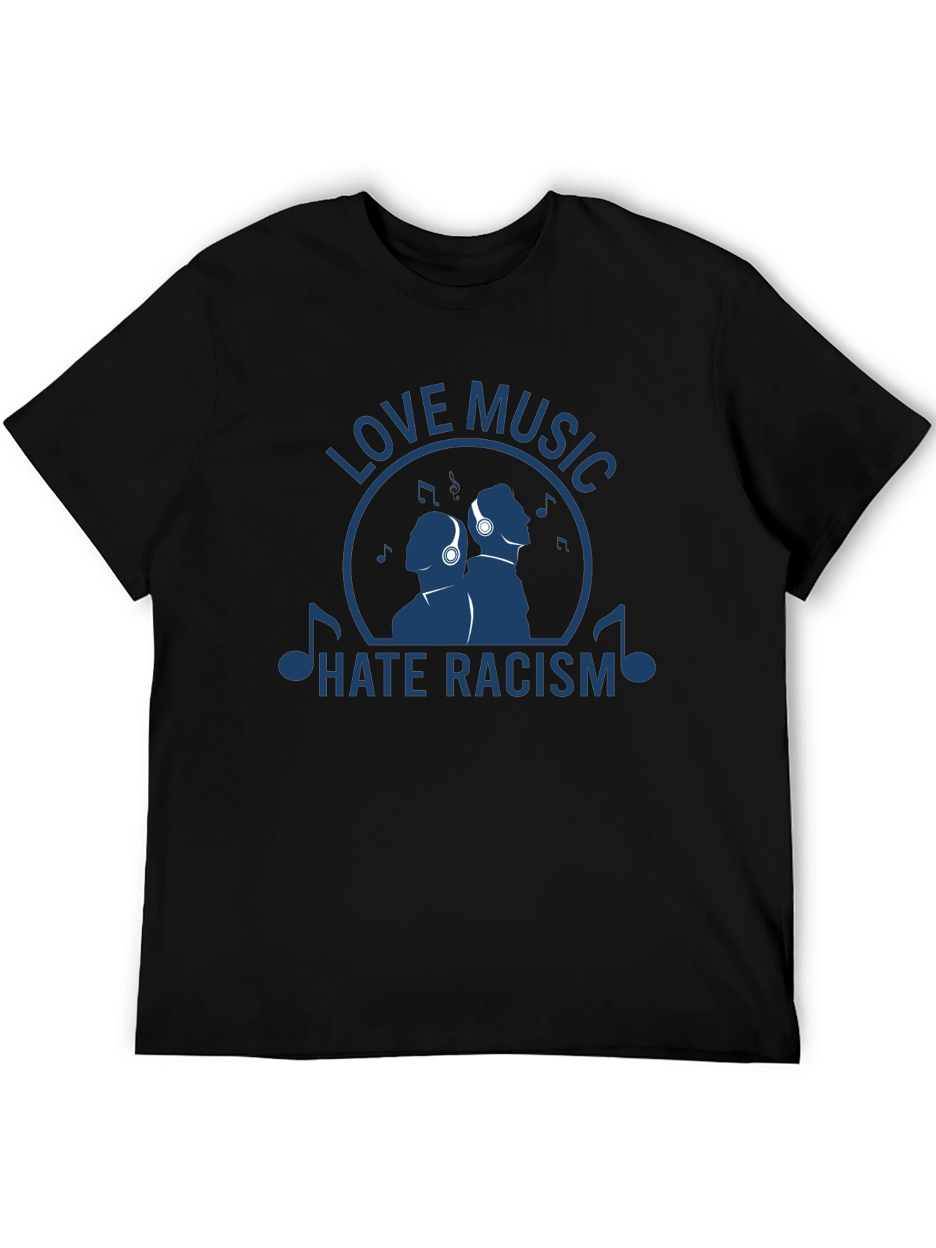 Love Music Hate Racism Graphic T-Shirt