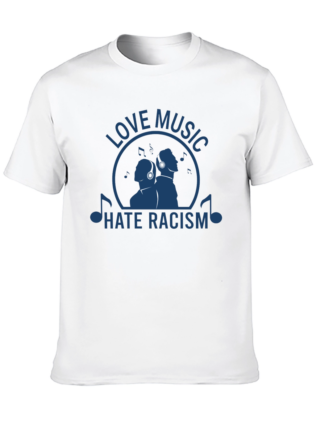 Love Music Hate Racism Graphic T-Shirt