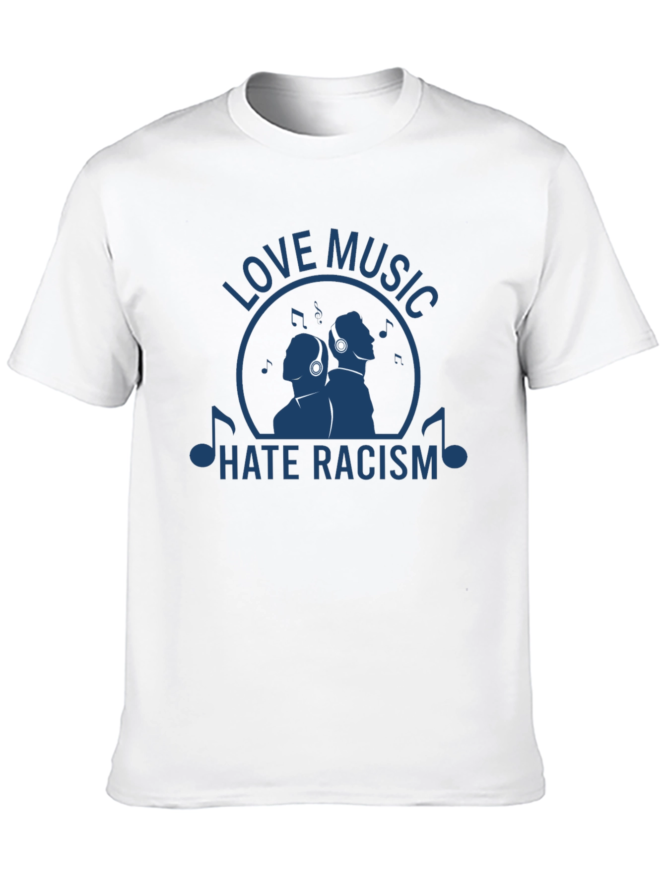 Love Music Hate Racism Graphic T-Shirt