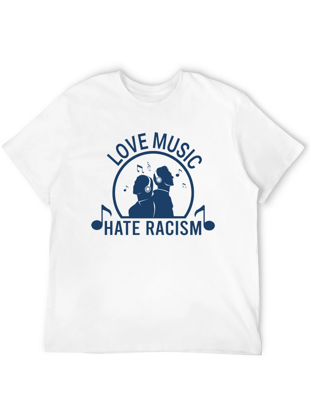 Love Music Hate Racism Graphic T-Shirt