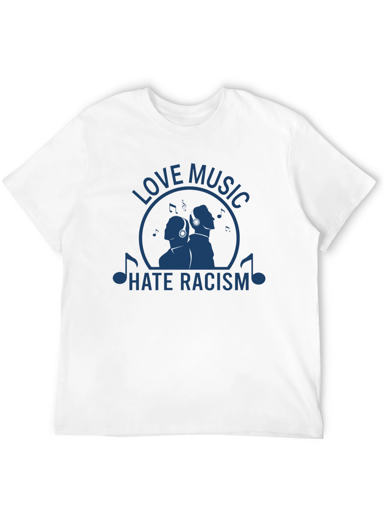 Love Music Hate Racism Graphic T-Shirt