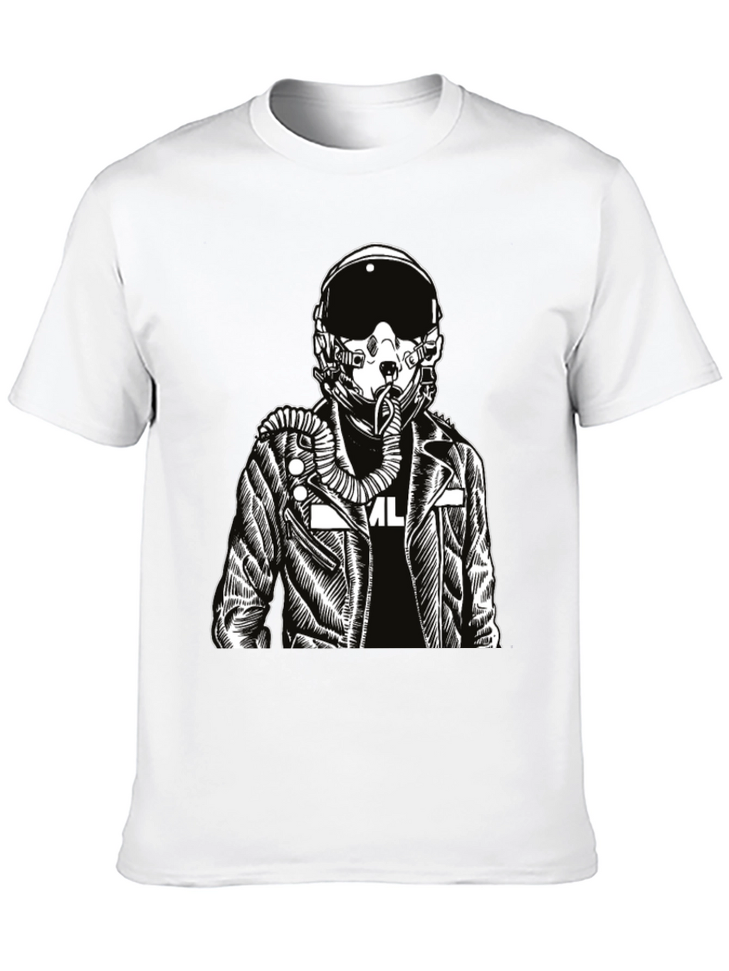 Pilot Graphic Print Black T-Shirt