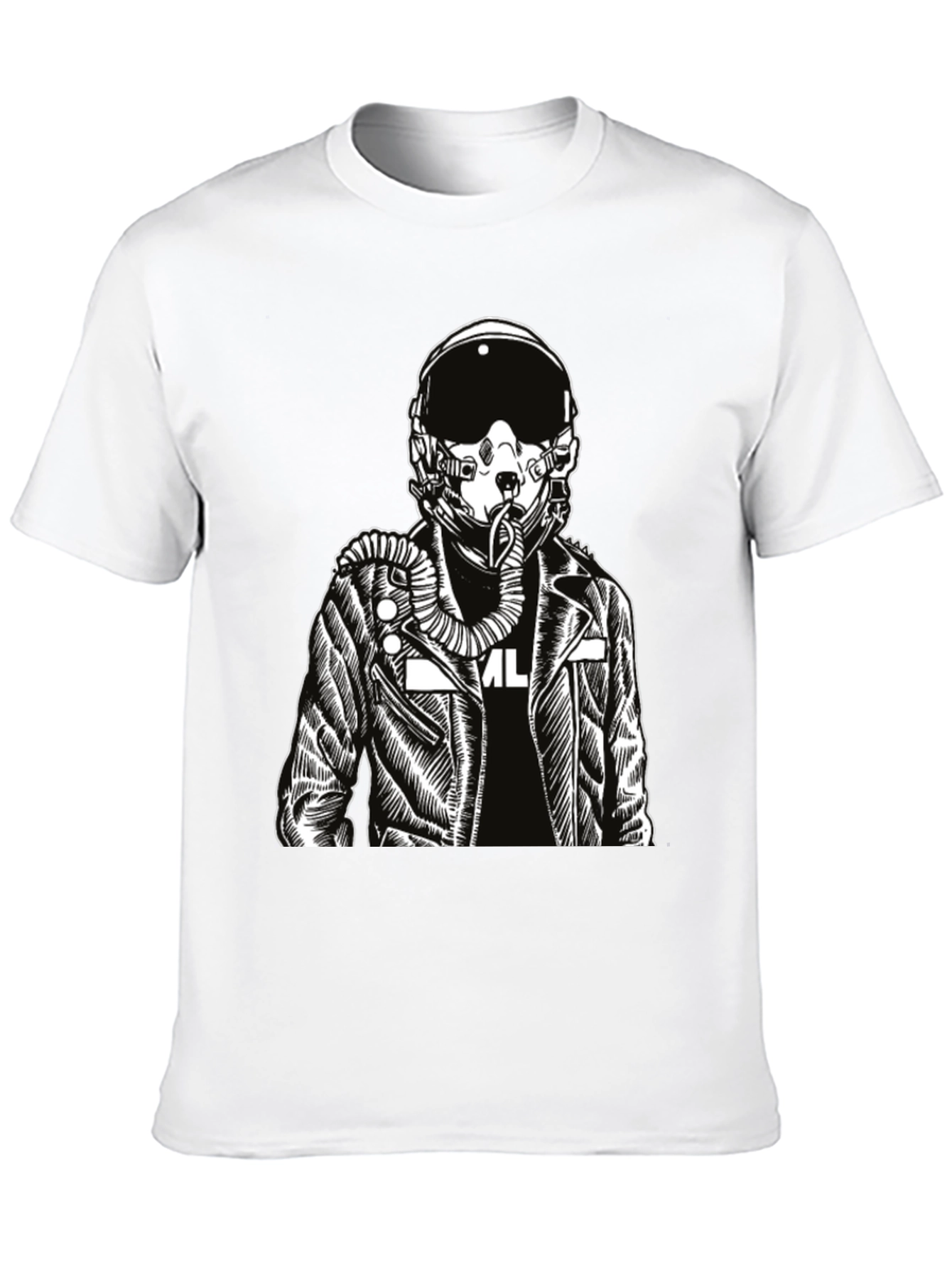 Pilot Graphic Print Black T-Shirt