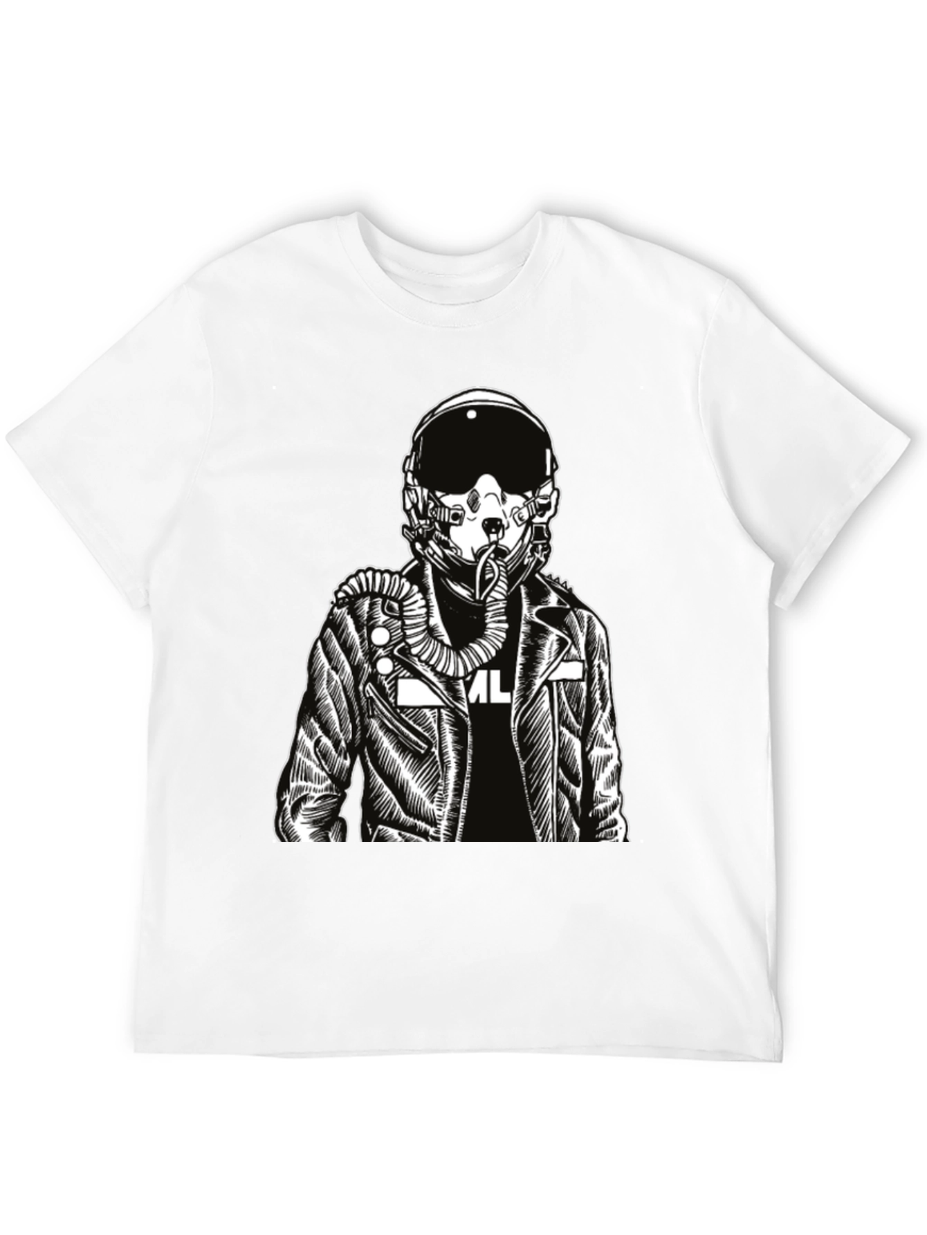 Pilot Graphic Print Black T-Shirt