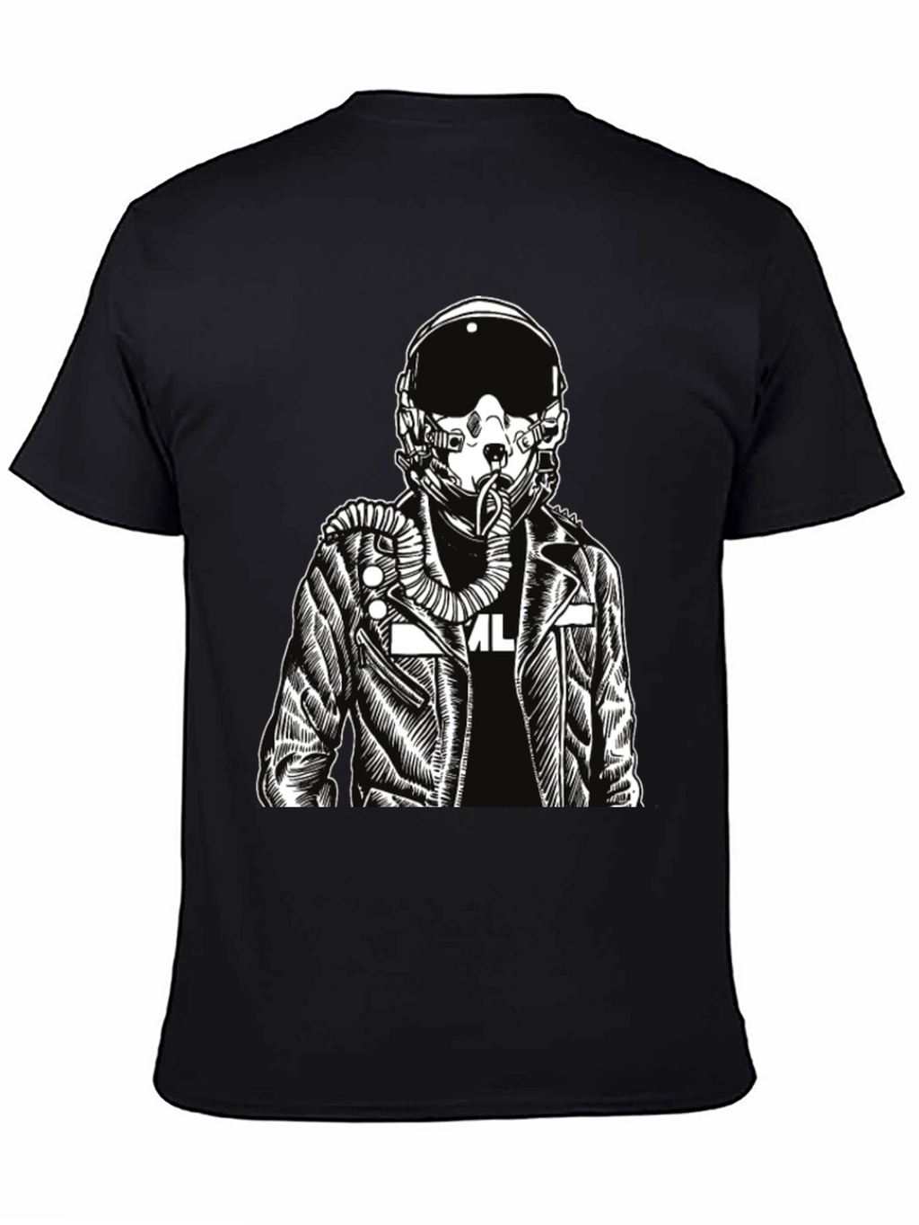 Pilot Graphic Print Black T-Shirt