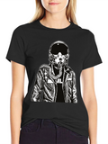 Pilot Graphic Print Black T-Shirt