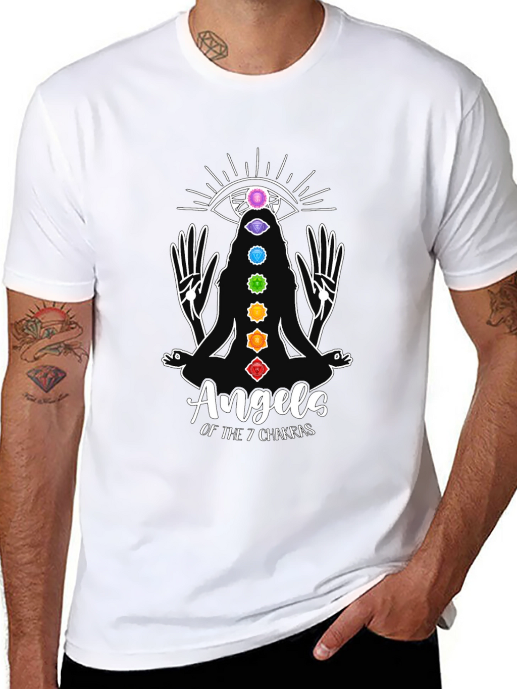 Angels of the 7 Chakras Graphic T-Shirt