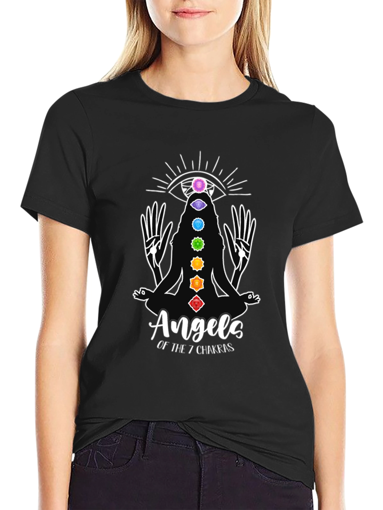 Angels of the 7 Chakras Graphic T-Shirt