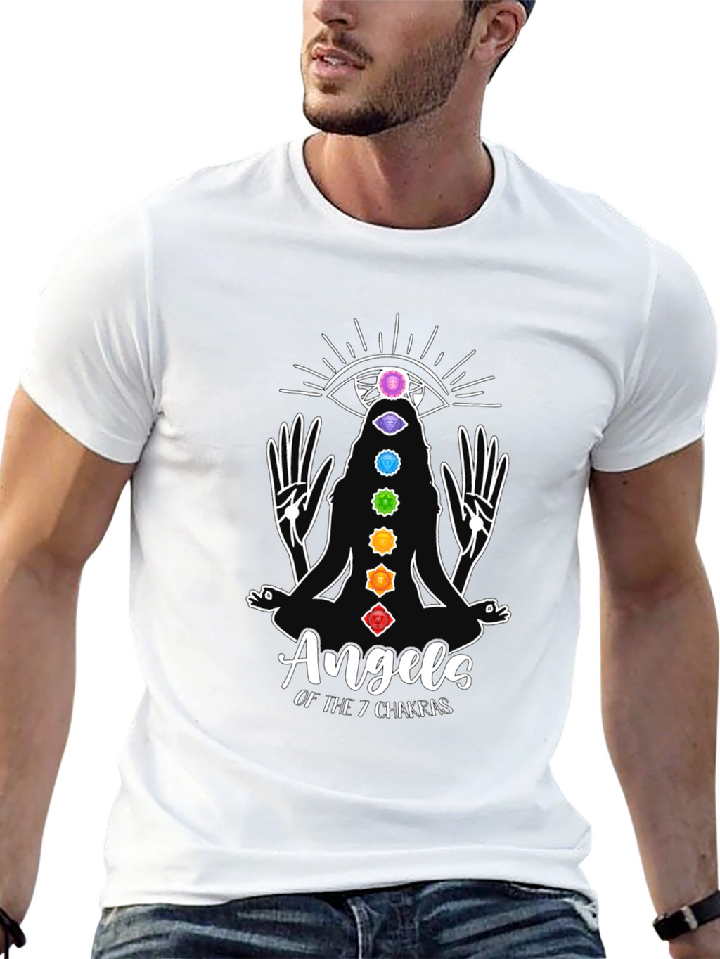 Angels of the 7 Chakras Graphic T-Shirt