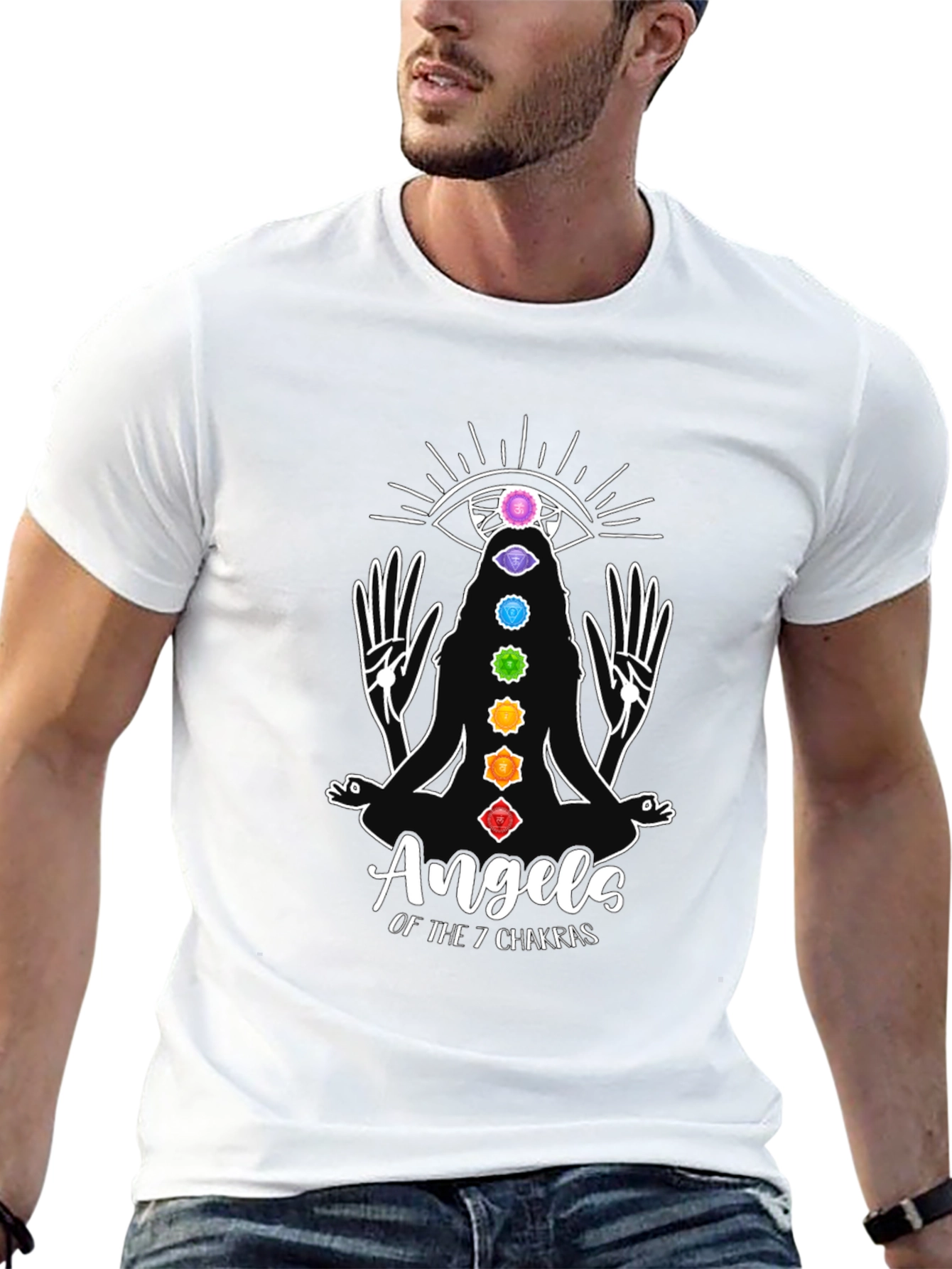 Angels of the 7 Chakras Graphic T-Shirt