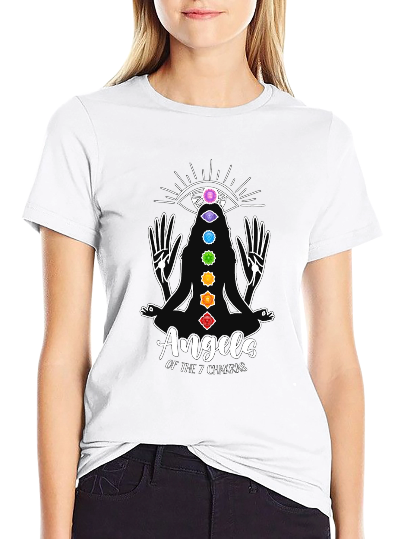 Angels of the 7 Chakras Graphic T-Shirt