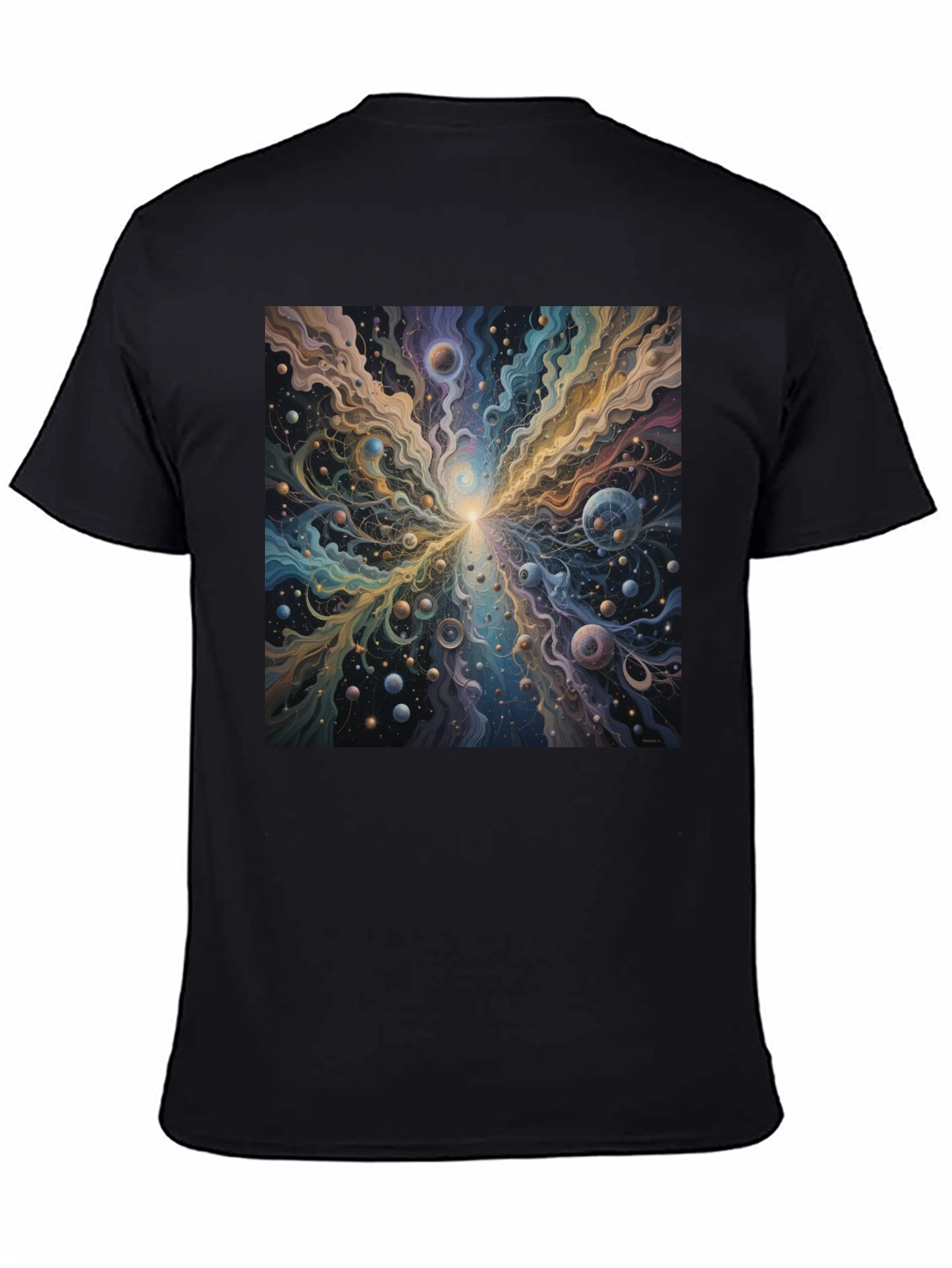 Cosmic Burst Graphic Tee - Vivid Universe Design