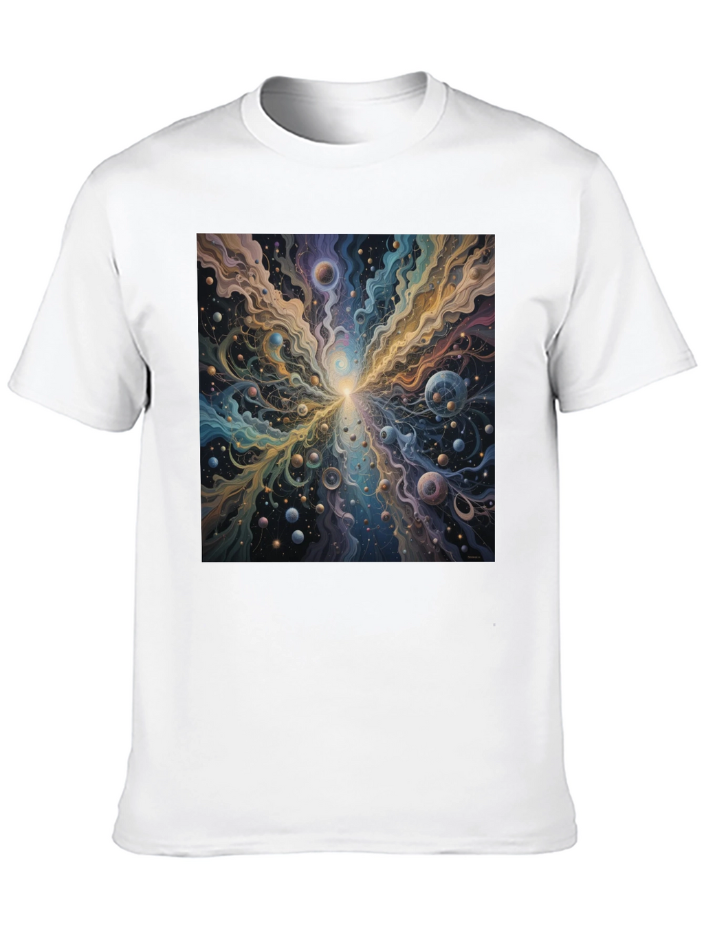 Cosmic Burst Graphic Tee - Vivid Universe Design