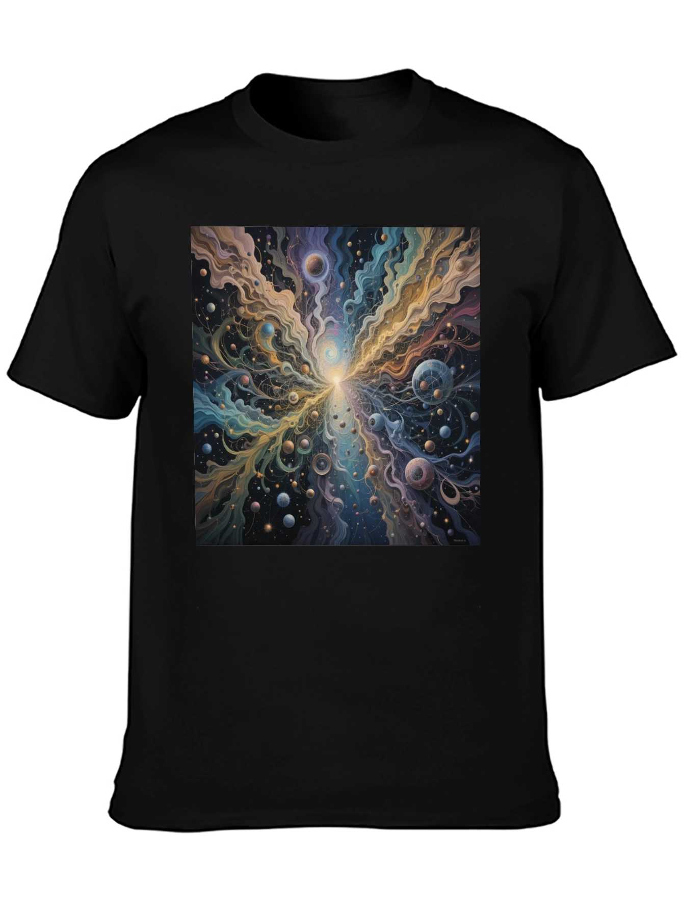 Cosmic Burst Graphic Tee - Vivid Universe Design