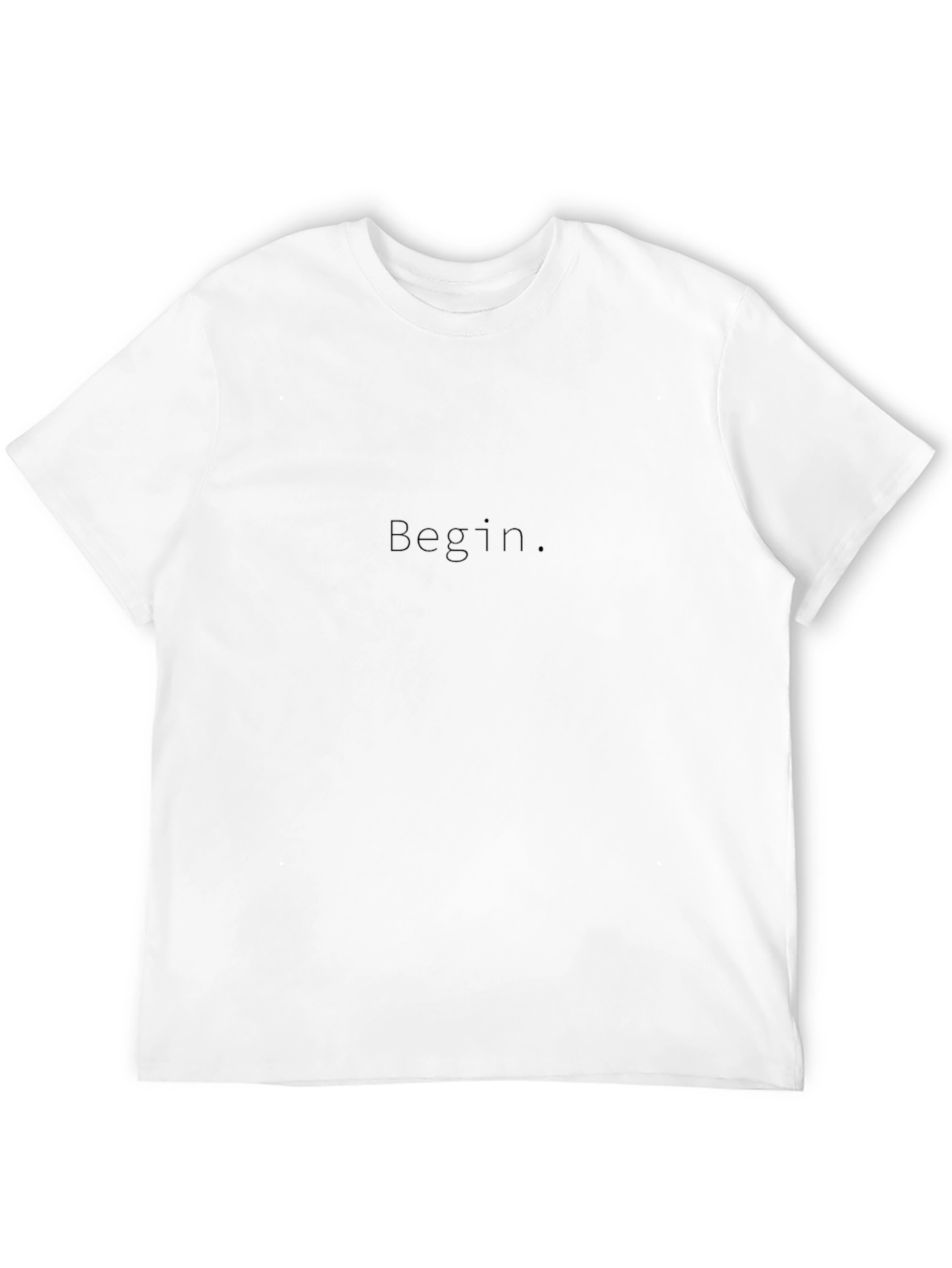 Begin Minimalist Black T-Shirt